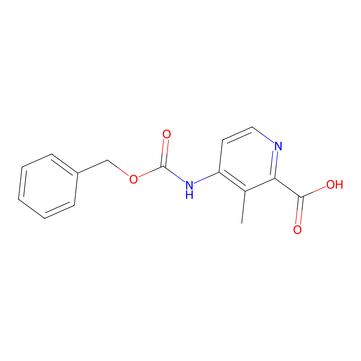 4-{[(Benzyloxy)carbonyl]amino}-3-methylpyridine-2-carboxylic acid molecular structure, CAS 2803834-65-1