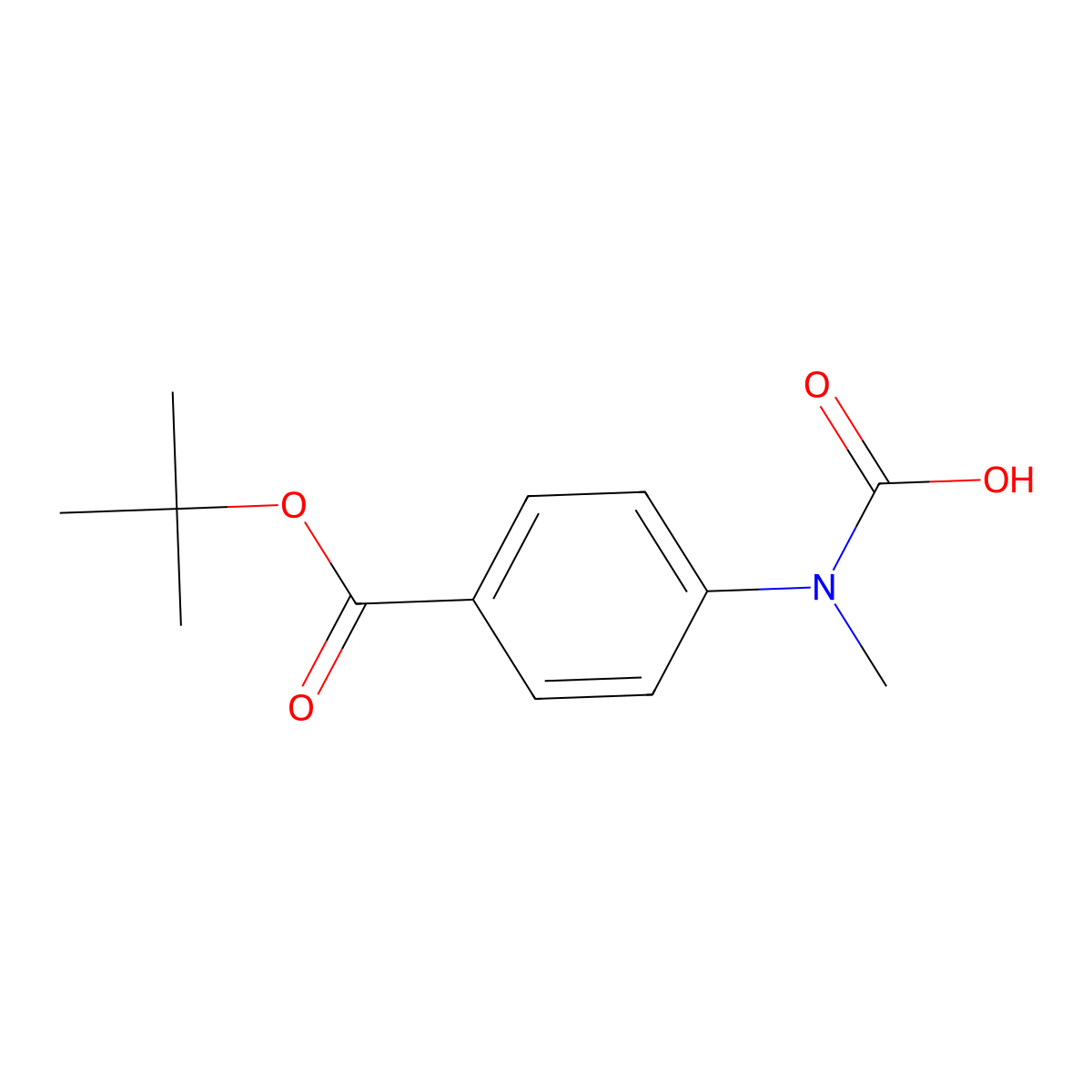 {4-[(Tert-butoxy)carbonyl]phenyl}(methyl)carbamic acid molecular structure, CAS 2803834-71-9