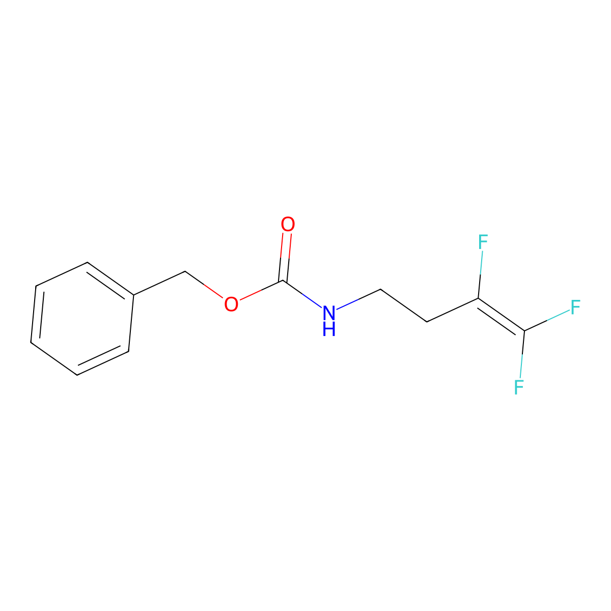 benzyl N-(3,4,4-trifluorobut-3-en-1-yl)carbamate molecular structure, CAS 2803834-84-4