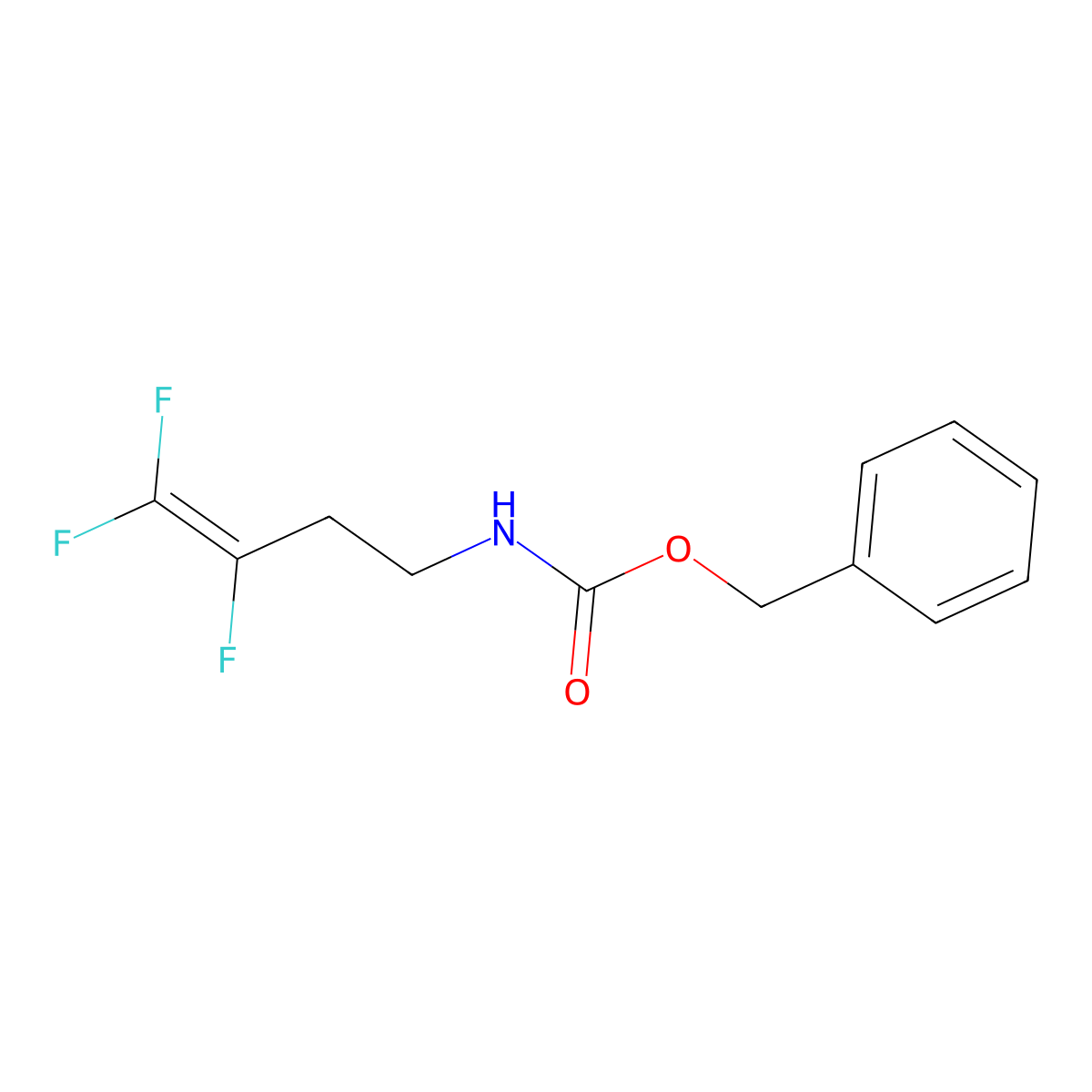 benzyl N-(3,4,4-trifluorobut-3-en-1-yl)carbamate molecular structure, CAS 2803834-84-4