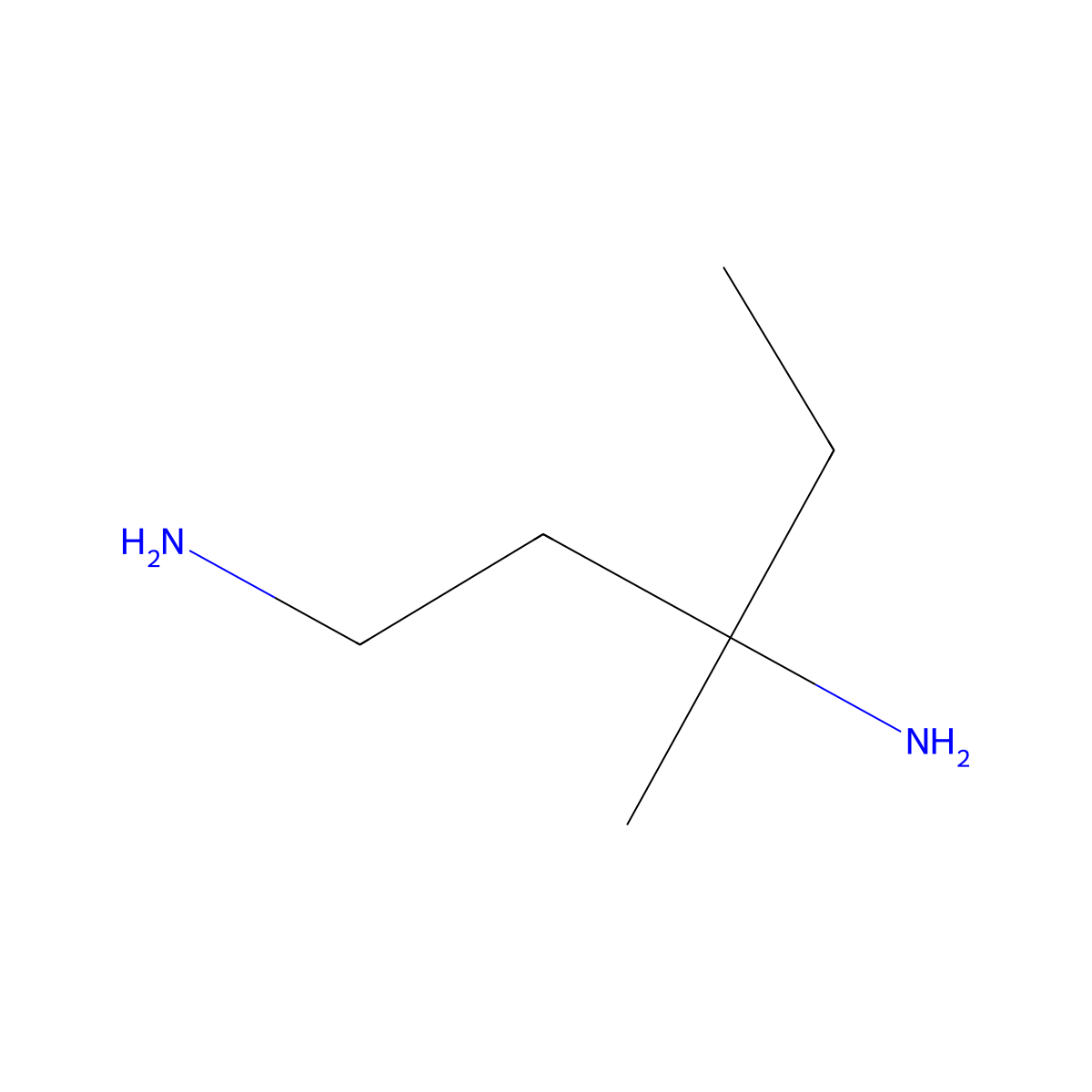 3-Methylpentane-1,3-diamine molecular structure, CAS 2803834-87-7