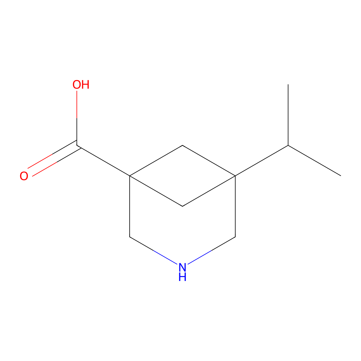 5-Isopropyl-3-azabicyclo[3.1.1]heptane-1-carboxylic acid molecular structure, CAS 2803835-12-1