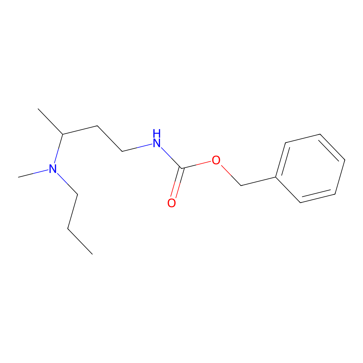 benzyl N-{3-[methyl(propyl)amino]butyl}carbamate molecular structure, CAS 2803835-22-3