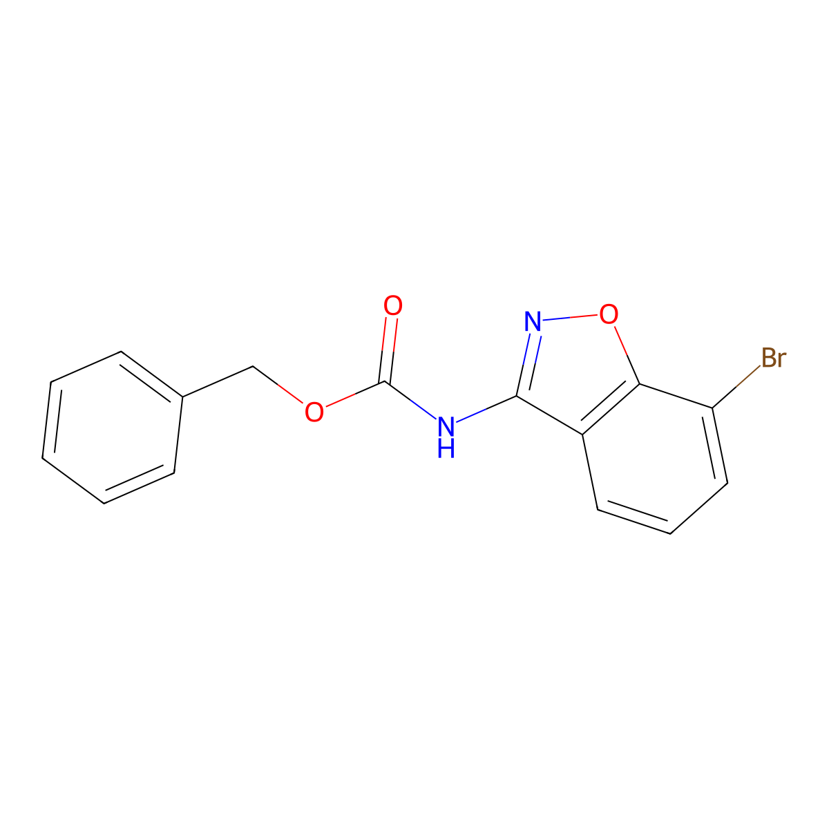 benzyl N-(7-bromo-1,2-benzoxazol-3-yl)carbamate molecular structure, CAS 2803846-19-5
