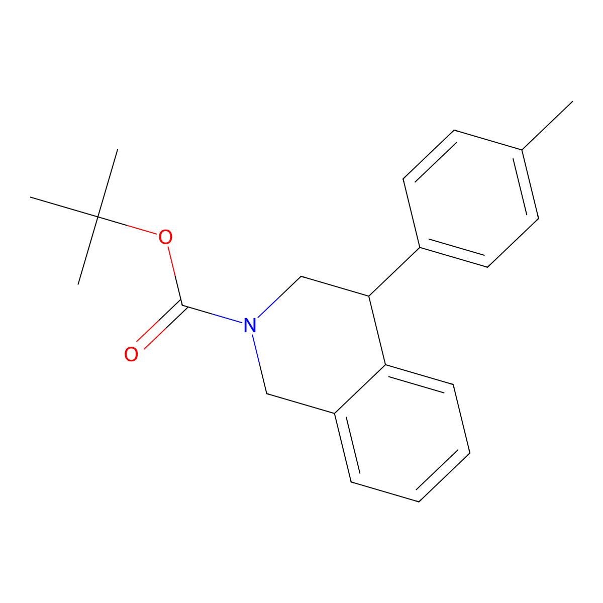 Tert-butyl 4-(4-methylphenyl)-1,2,3,4-tetrahydroisoquinoline-2-carboxylate molecular structure, CAS 2803846-40-2