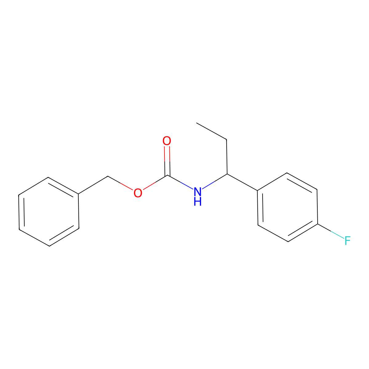 benzyl N-[1-(4-fluorophenyl)propyl]carbamate molecular structure, CAS 2803846-52-6