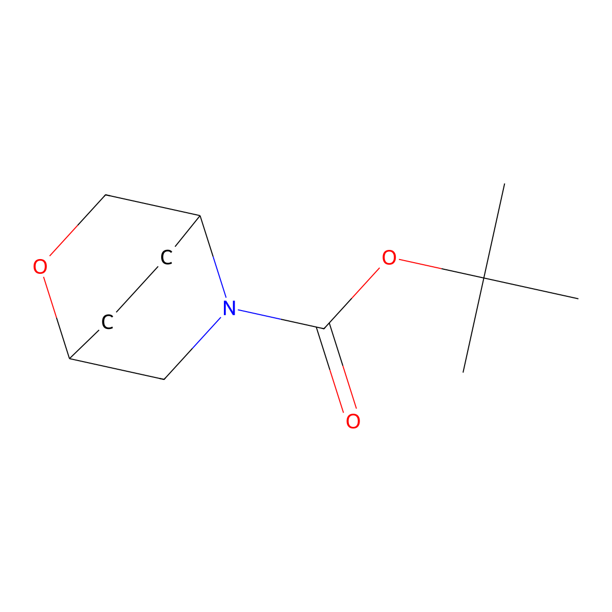 Tert-butyl 2-oxa-5-azabicyclo[2.2.2]octane-5-carboxylate molecular structure, CAS 2803847-07-4