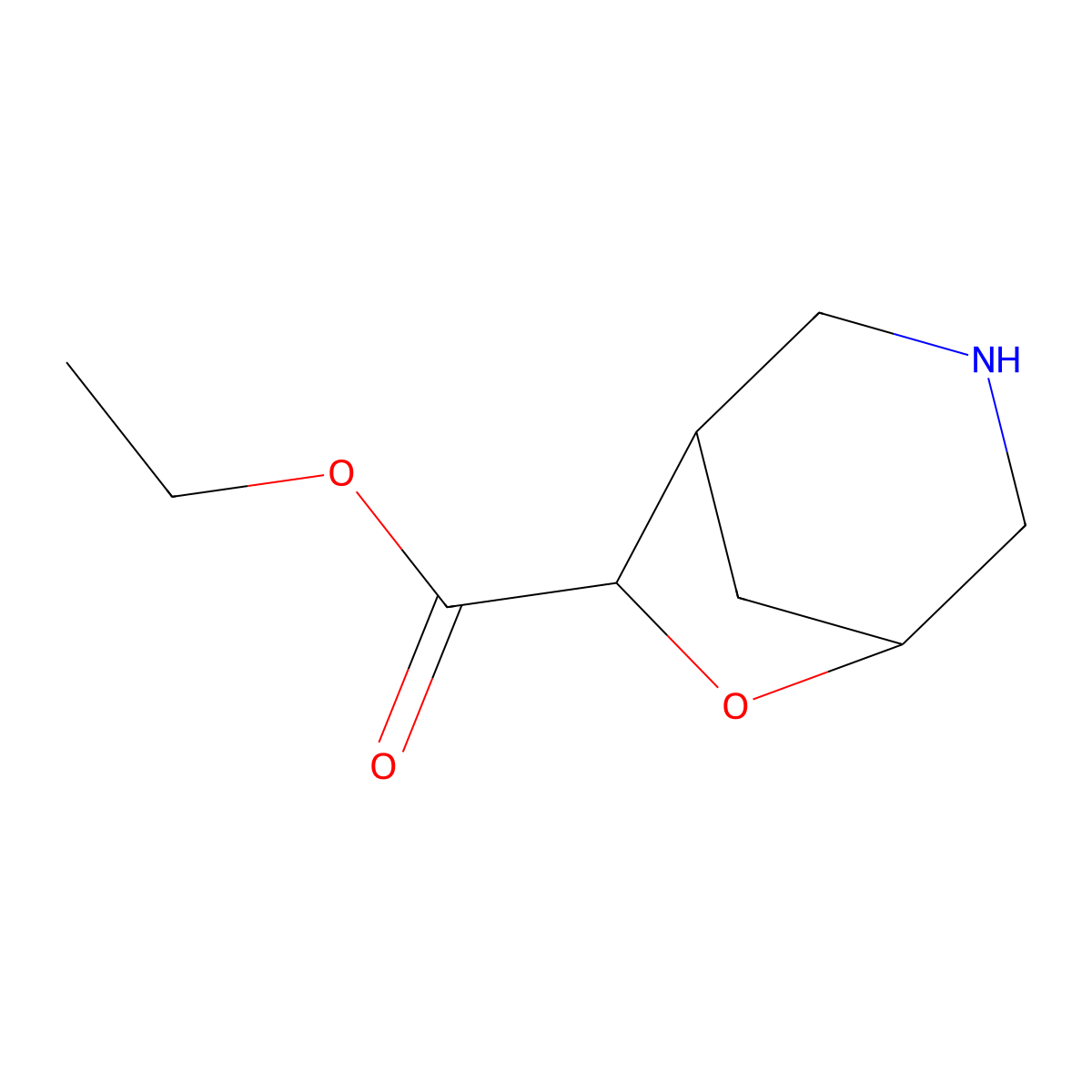 Ethyl 6-oxa-3-azabicyclo[3.2.1]octane-7-carboxylate molecular structure, CAS 2803847-65-4