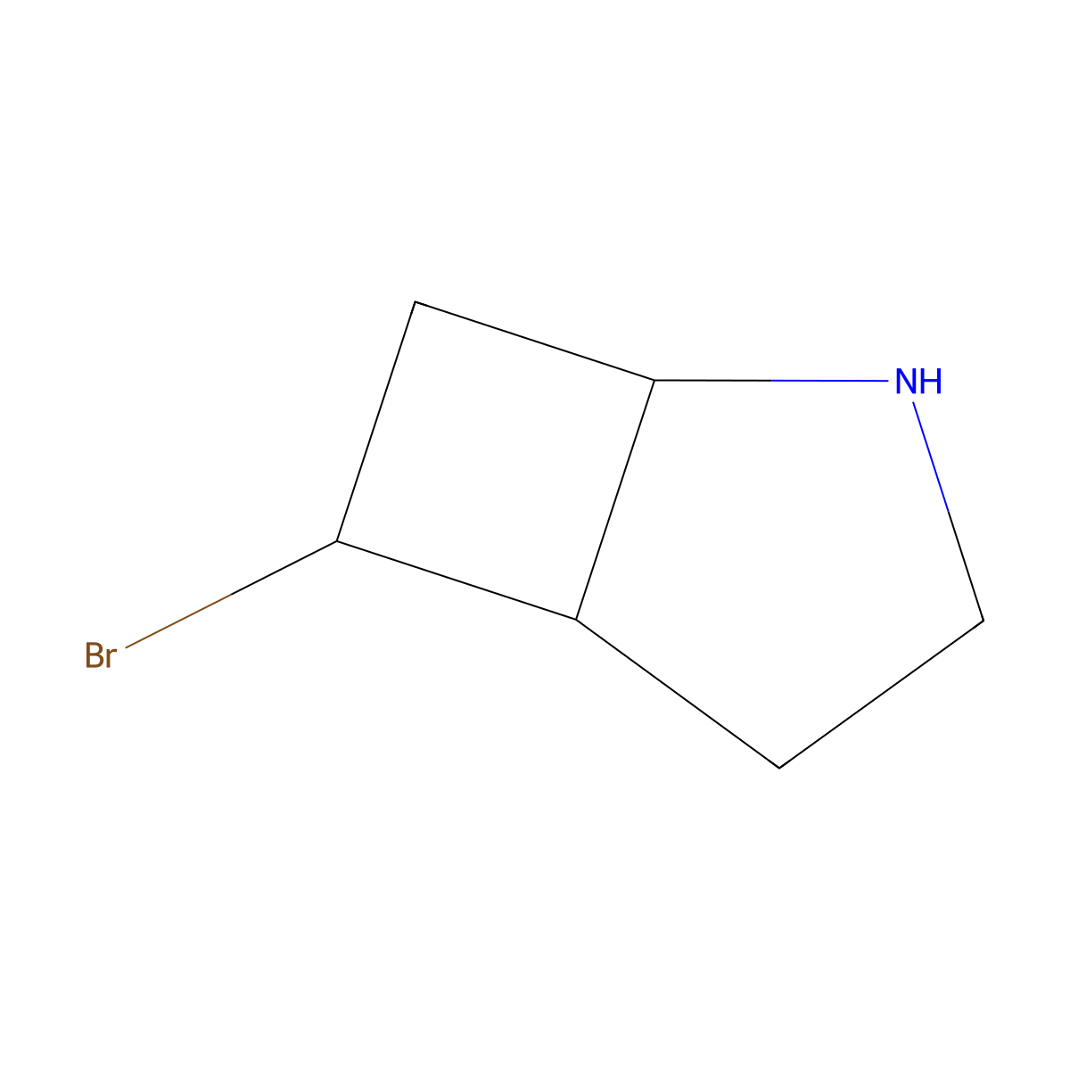 6-Bromo-2-azabicyclo[3.2.0]heptane molecular structure, CAS 2803847-68-7