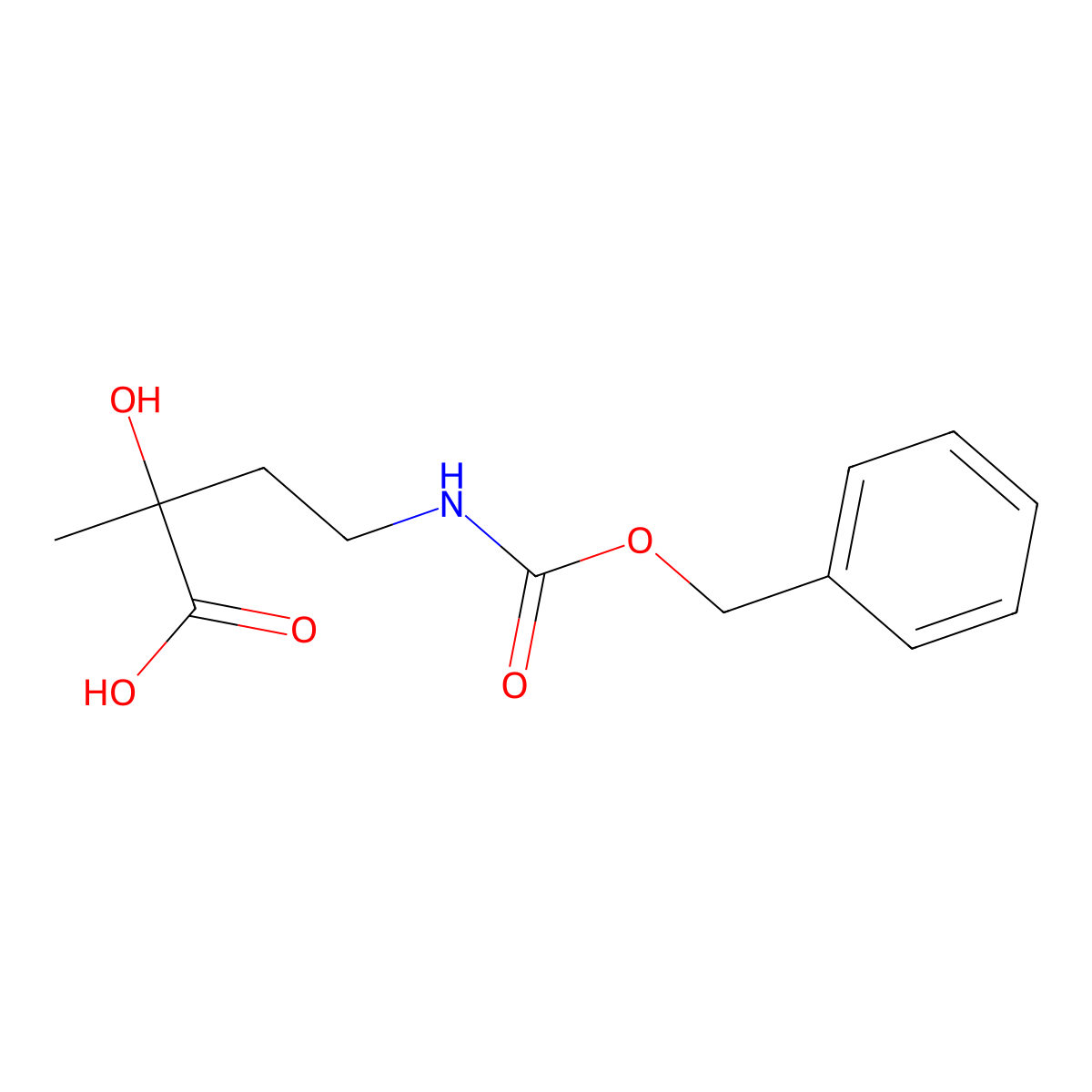 4-{[(Benzyloxy)carbonyl]amino}-2-hydroxy-2-methylbutanoic acid molecular structure, CAS 2803851-24-1