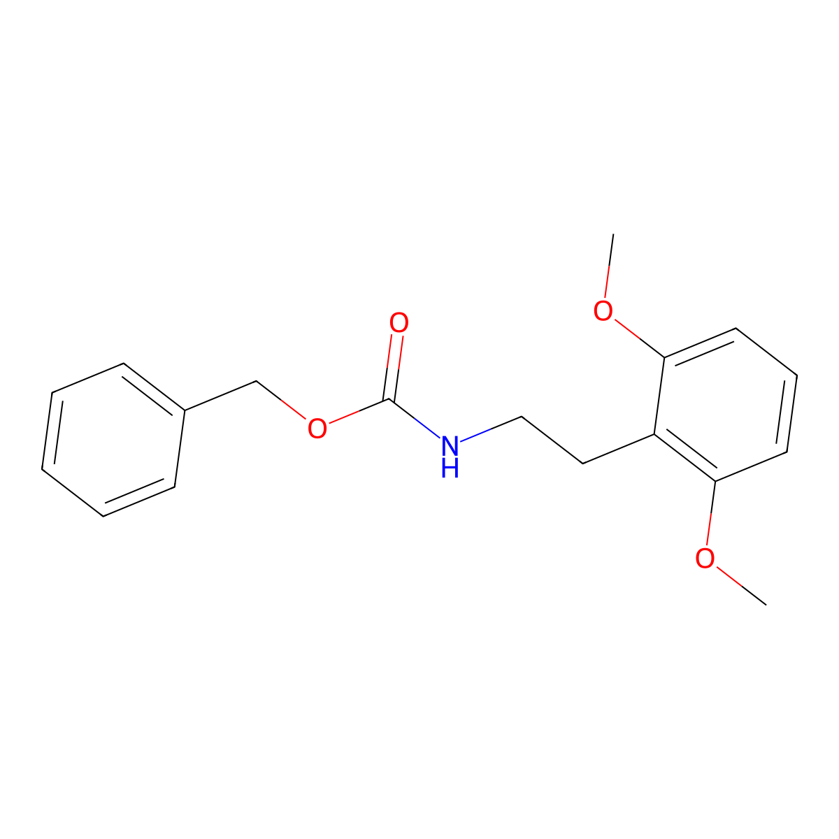 benzyl N-[2-(2,6-dimethoxyphenyl)ethyl]carbamate molecular structure, CAS 2803851-53-6