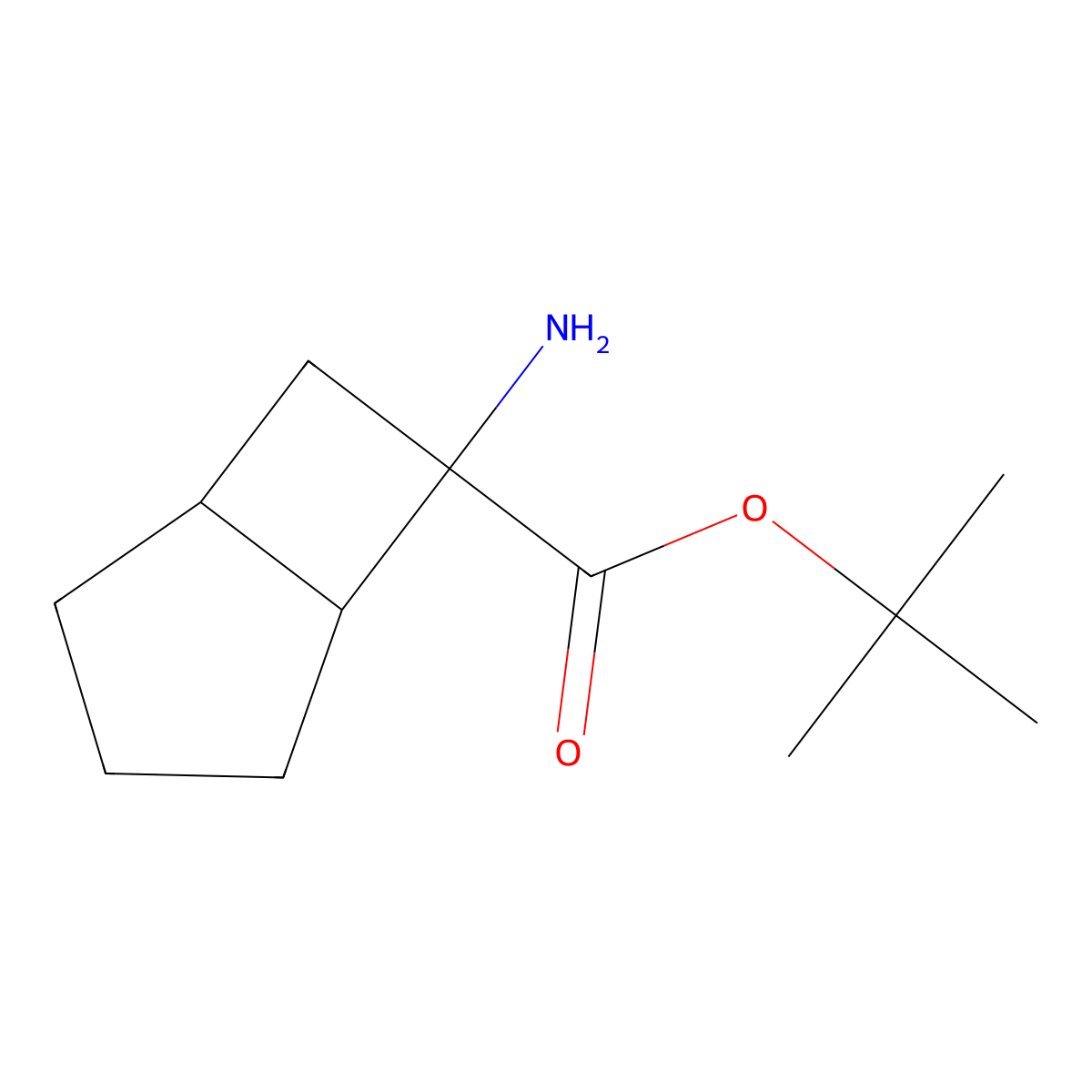Tert-butyl 6-aminobicyclo[3.2.0]heptane-6-carboxylate molecular structure, CAS 2803852-19-7