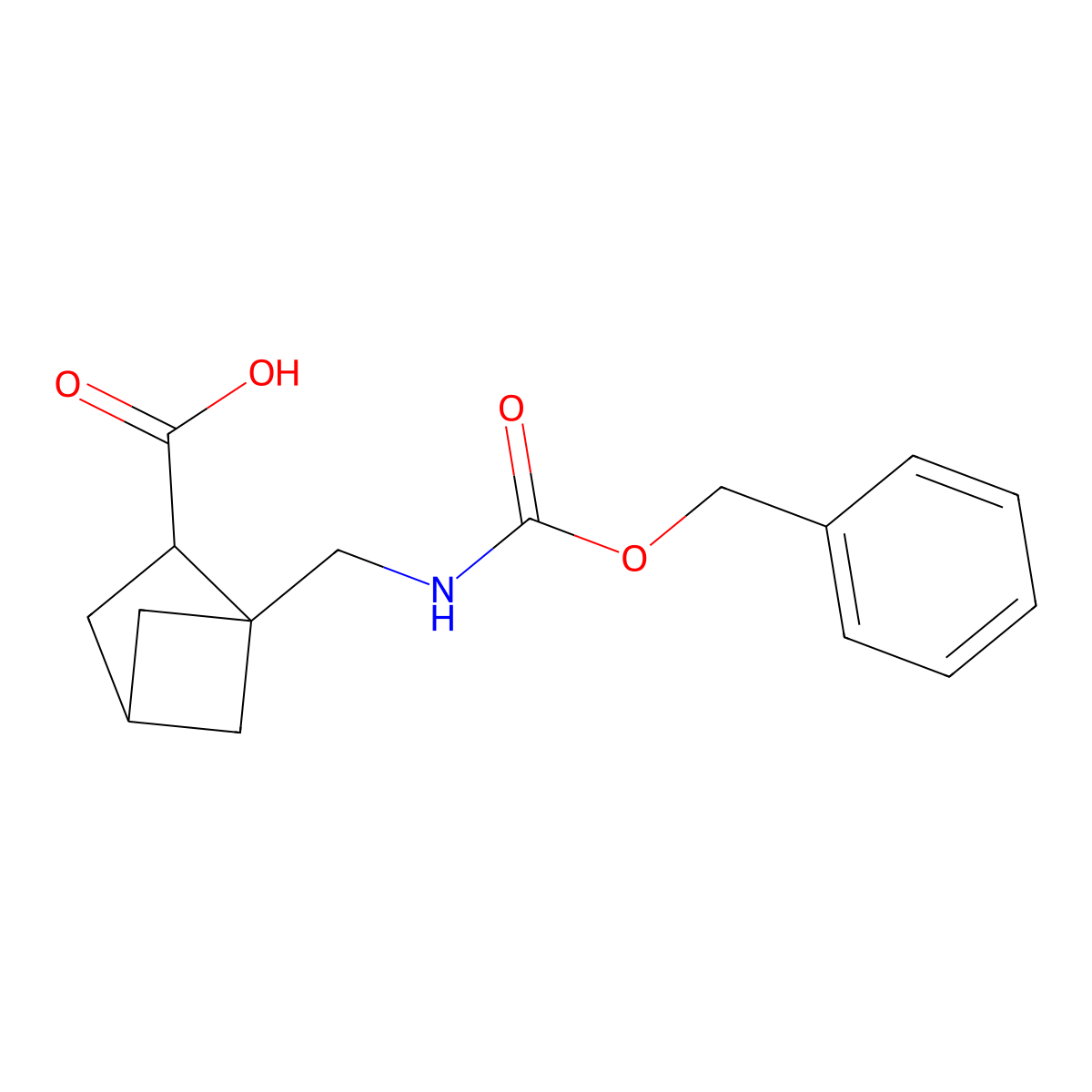1-({[(Benzyloxy)carbonyl]amino}methyl)bicyclo[2.1.1]hexane-2-carboxylic acid molecular structure, CAS 2803852-38-0
