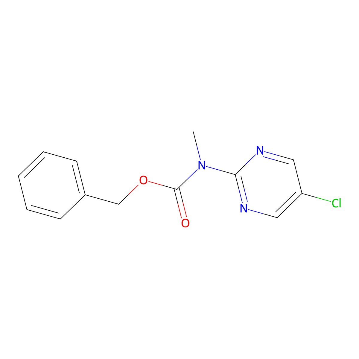 benzyl N-(5-chloropyrimidin-2-yl)-N-methylcarbamate molecular structure, CAS 2803852-57-3