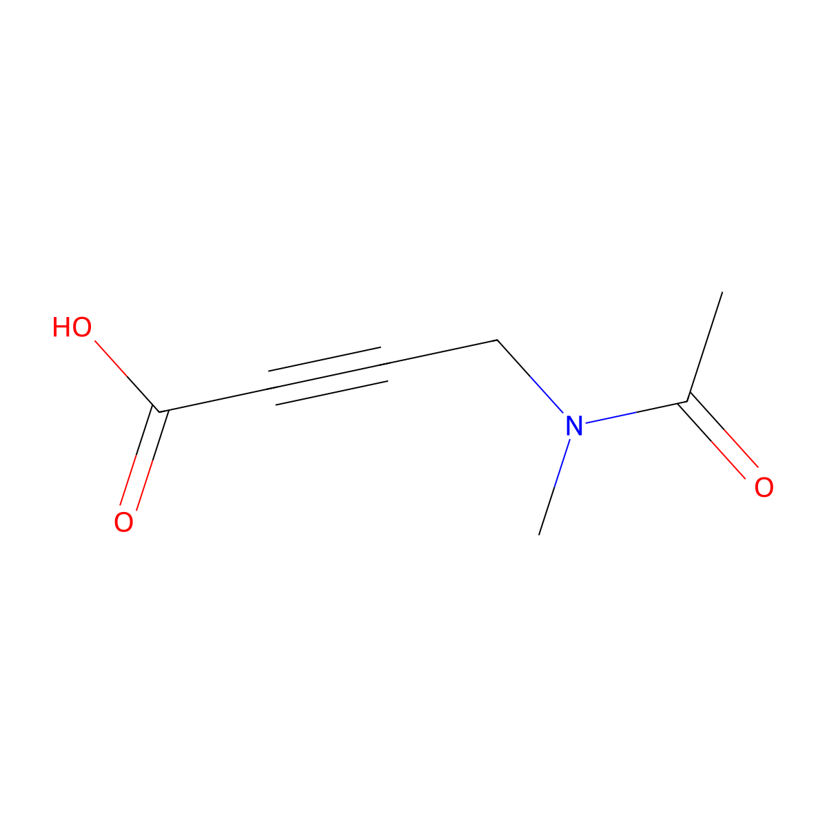 4-(N-methylacetamido)but-2-ynoic acid molecular structure, CAS 2803852-83-5