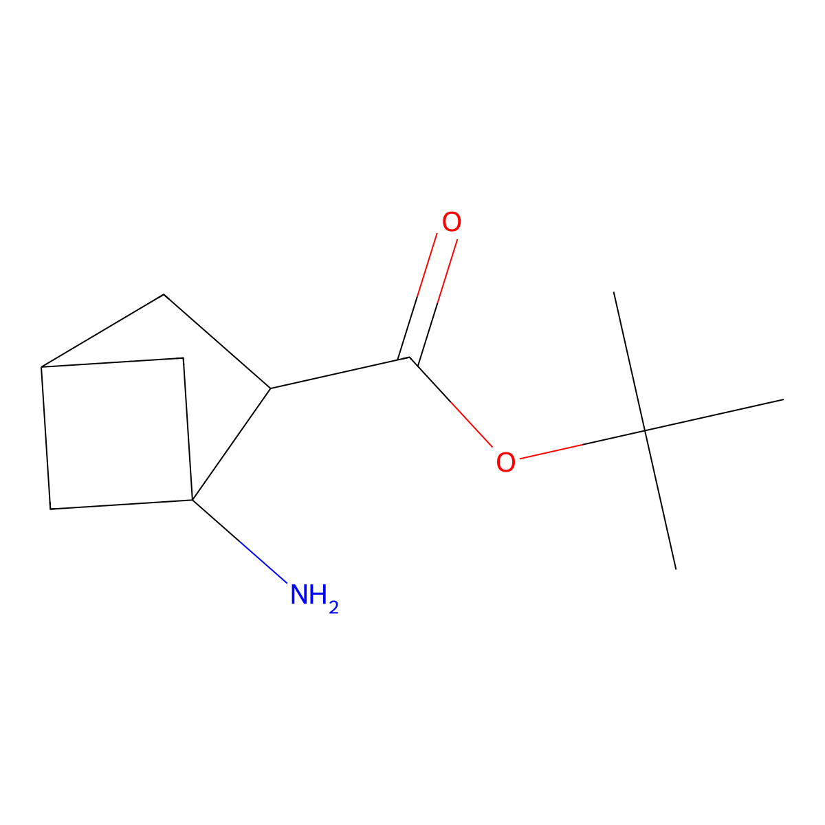 Tert-butyl 1-aminobicyclo[2.1.1]hexane-2-carboxylate molecular structure, CAS 2803852-89-1