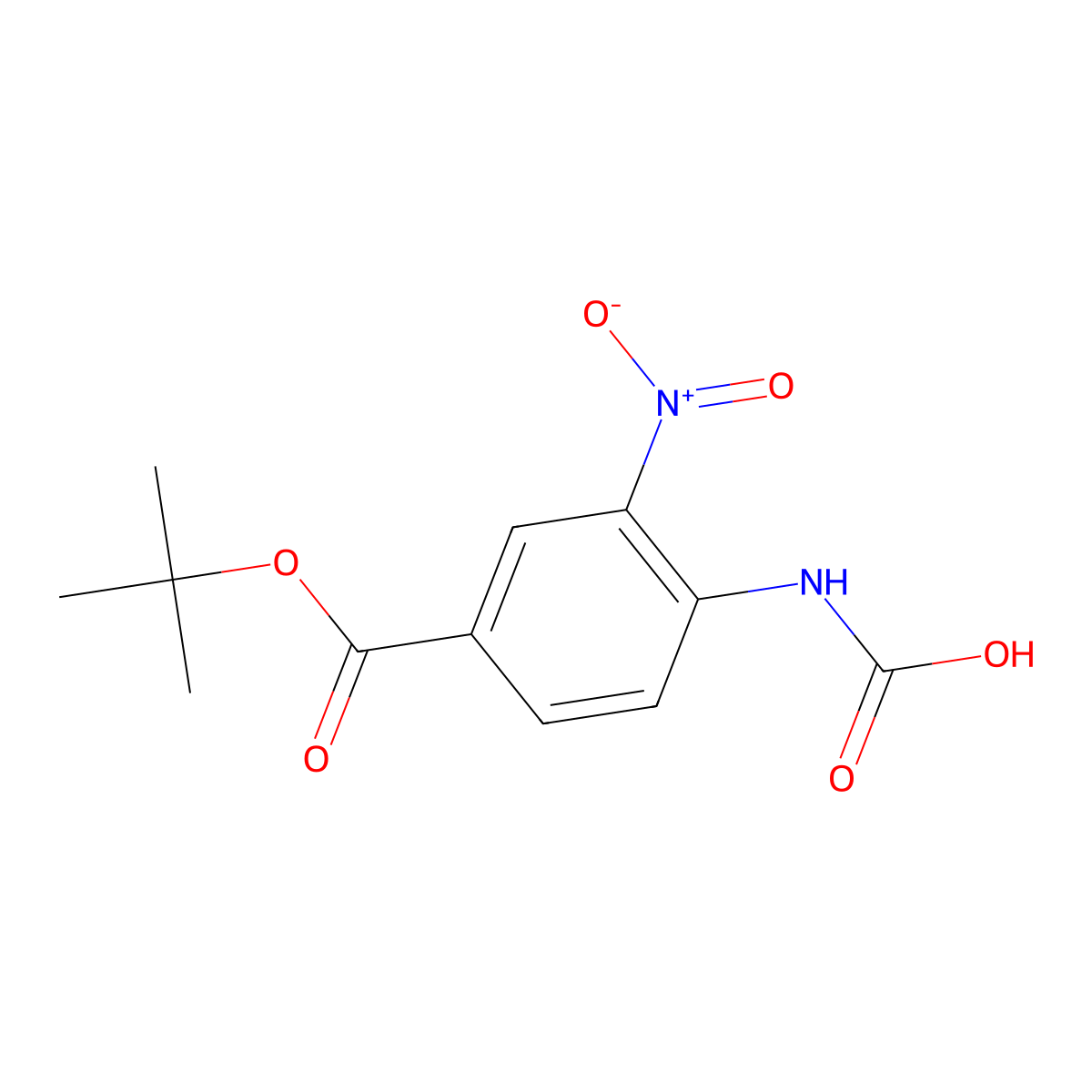 {4-[(Tert-butoxy)carbonyl]-2-nitrophenyl}carbamic acid molecular structure, CAS 2803852-91-5