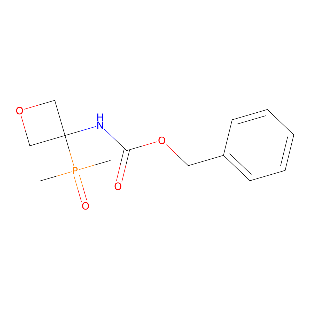 benzyl N-[3-(dimethylphosphoryl)oxetan-3-yl]carbamate molecular structure, CAS 2803853-00-9
