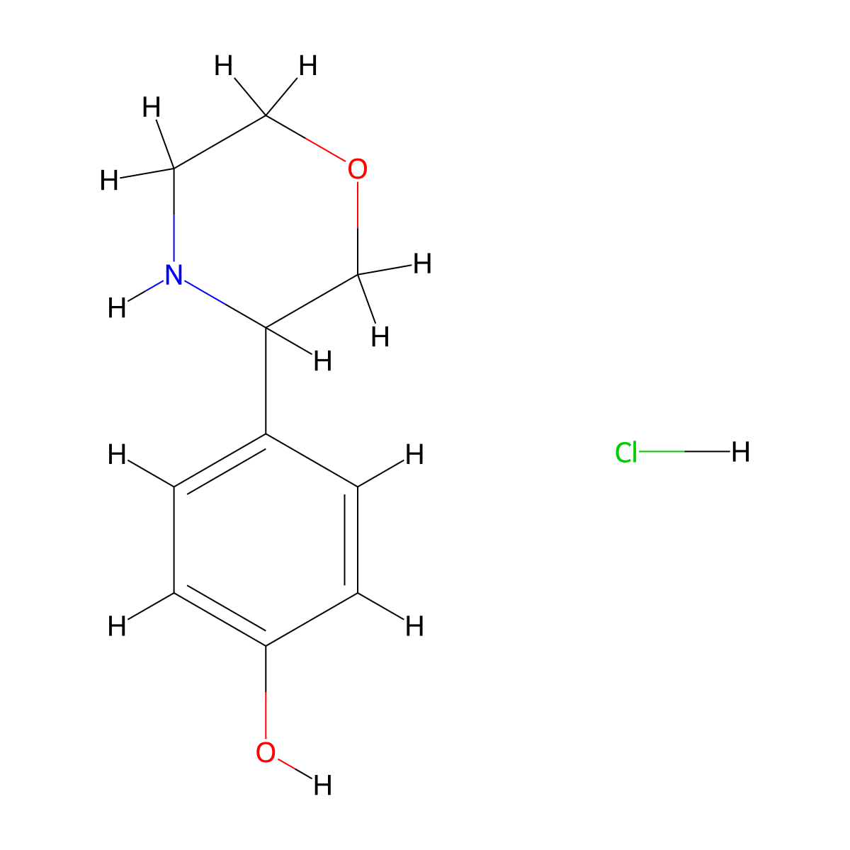 4-(Morpholin-3-yl)phenolhydrochloride molecular structure, CAS 2803856-38-2