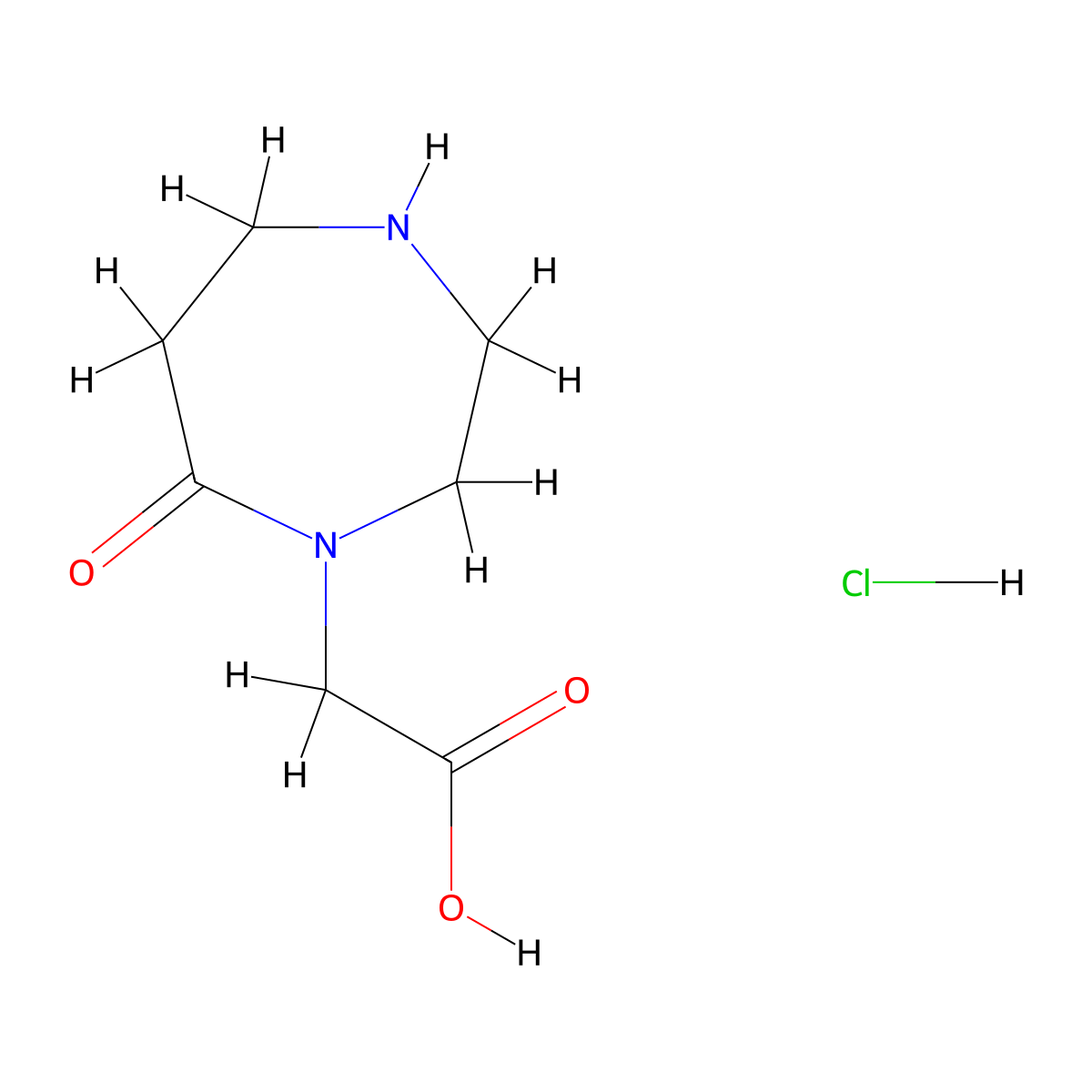 2-(7-Oxo-1,4-diazepan-1-yl)aceticacidhydrochloride molecular structure, CAS 2803856-43-9