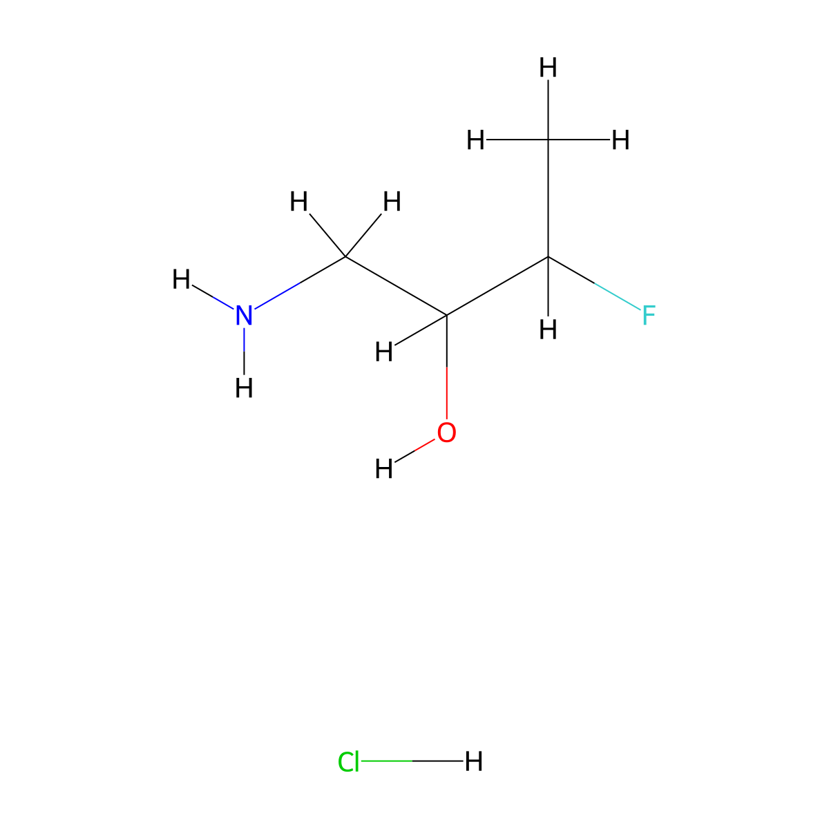 1-Amino-3-fluorobutan-2-olhydrochloride molecular structure, CAS 2803856-71-3