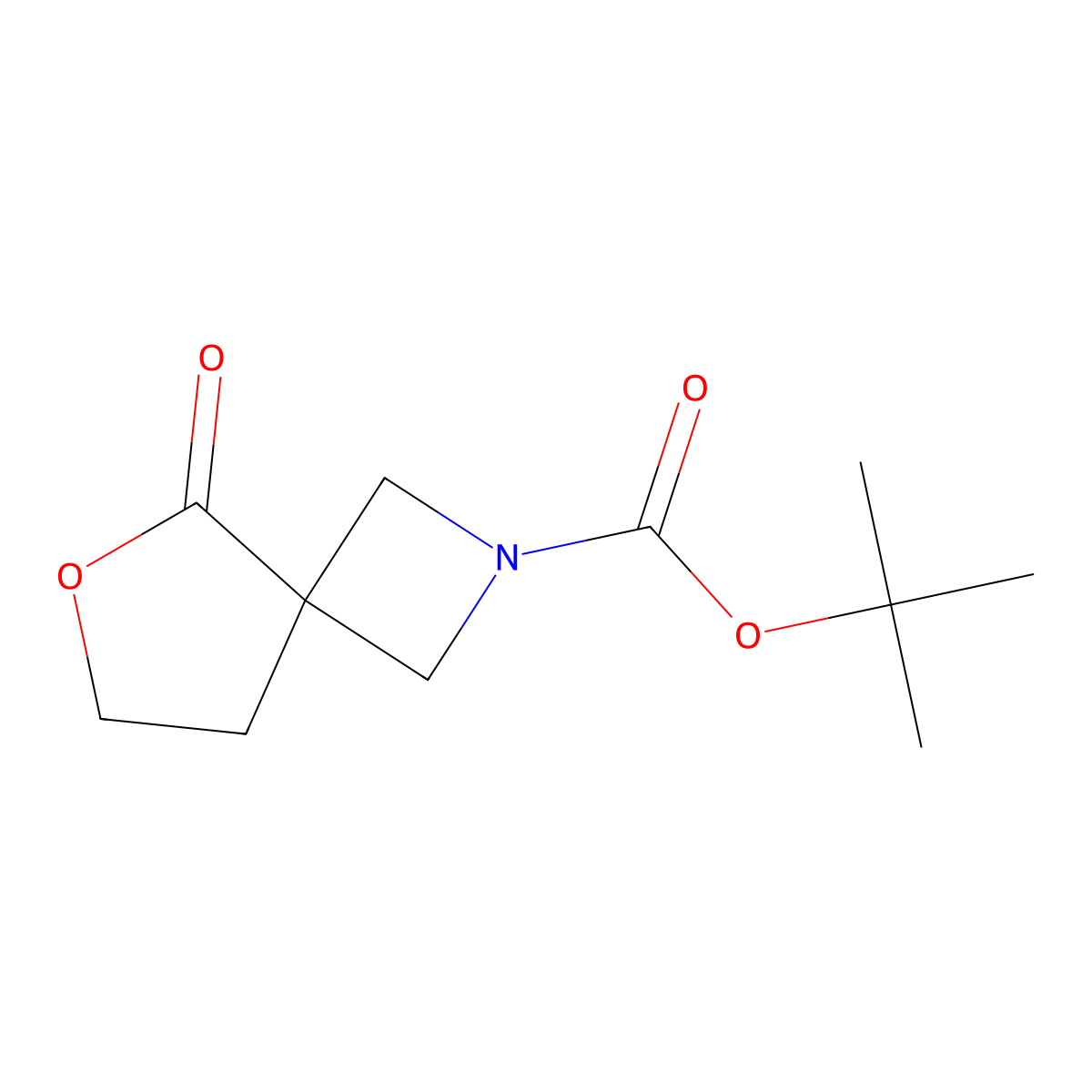 Tert-butyl5-oxo-6-oxa-2-azaspiro[3.4]octane-2-carboxylate molecular structure, CAS 2803856-96-2