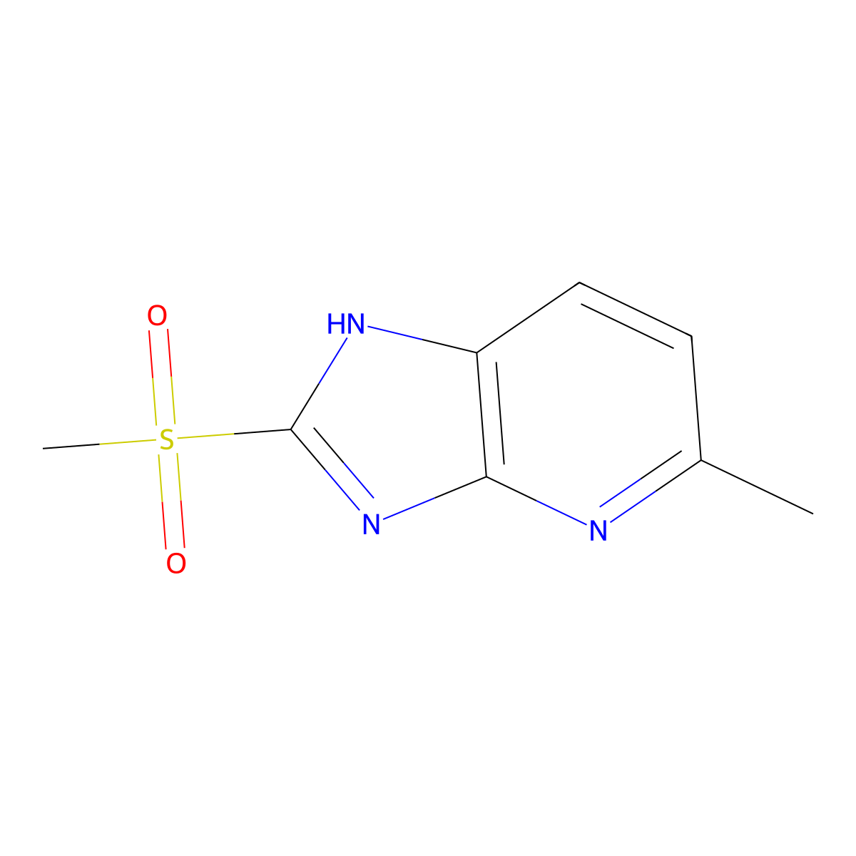 2-methanesulfonyl-5-methyl-1H-imidazo[4,5-b]pyridine molecular structure, CAS 2803860-03-7