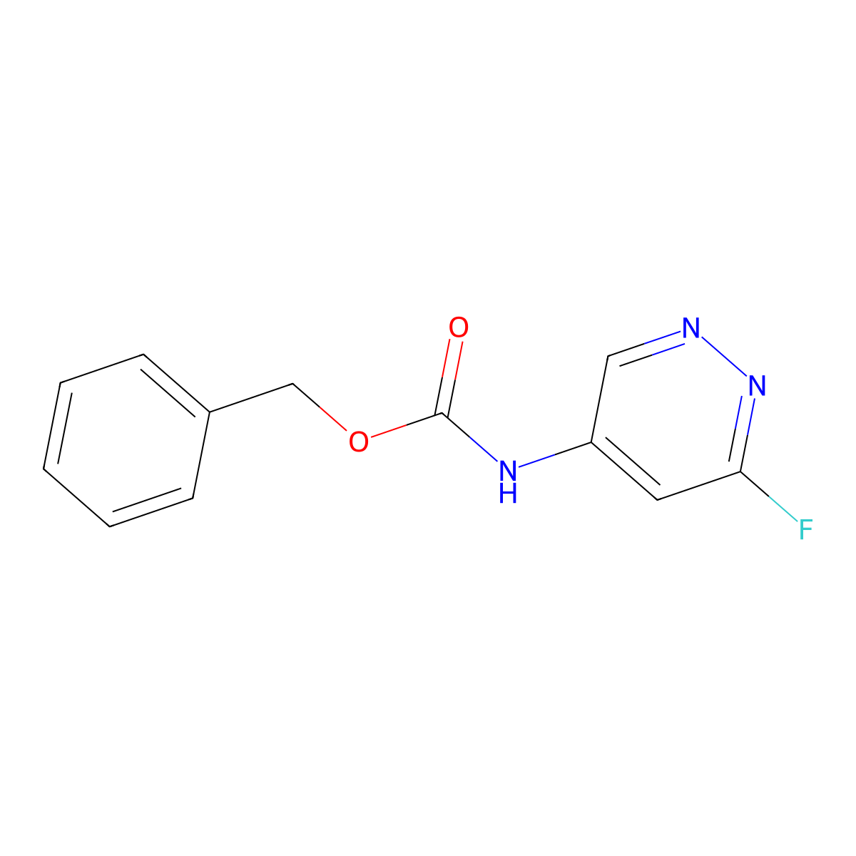 benzyl N-(6-fluoropyridazin-4-yl)carbamate molecular structure, CAS 2803860-84-4