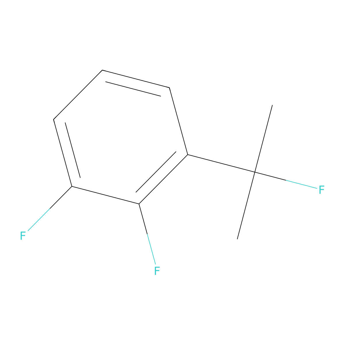 1,2-Difluoro-3-(2-fluoropropan-2-yl)benzene molecular structure, CAS 2803860-87-7