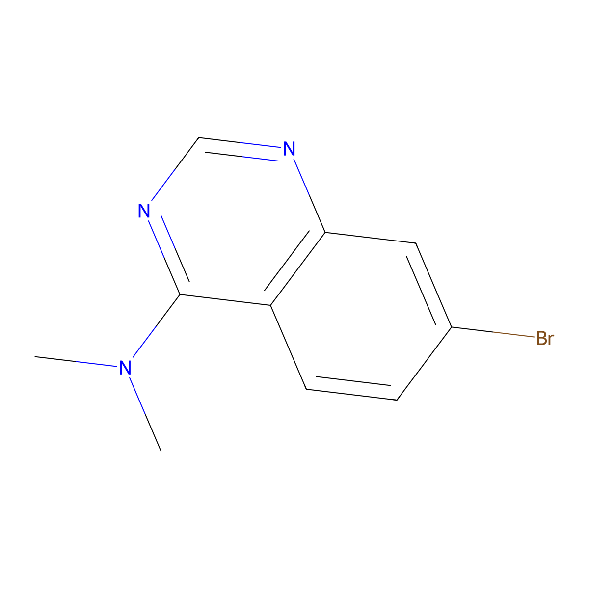 7-bromo-N,N-dimethylquinazolin-4-amine molecular structure, CAS 2803861-22-3