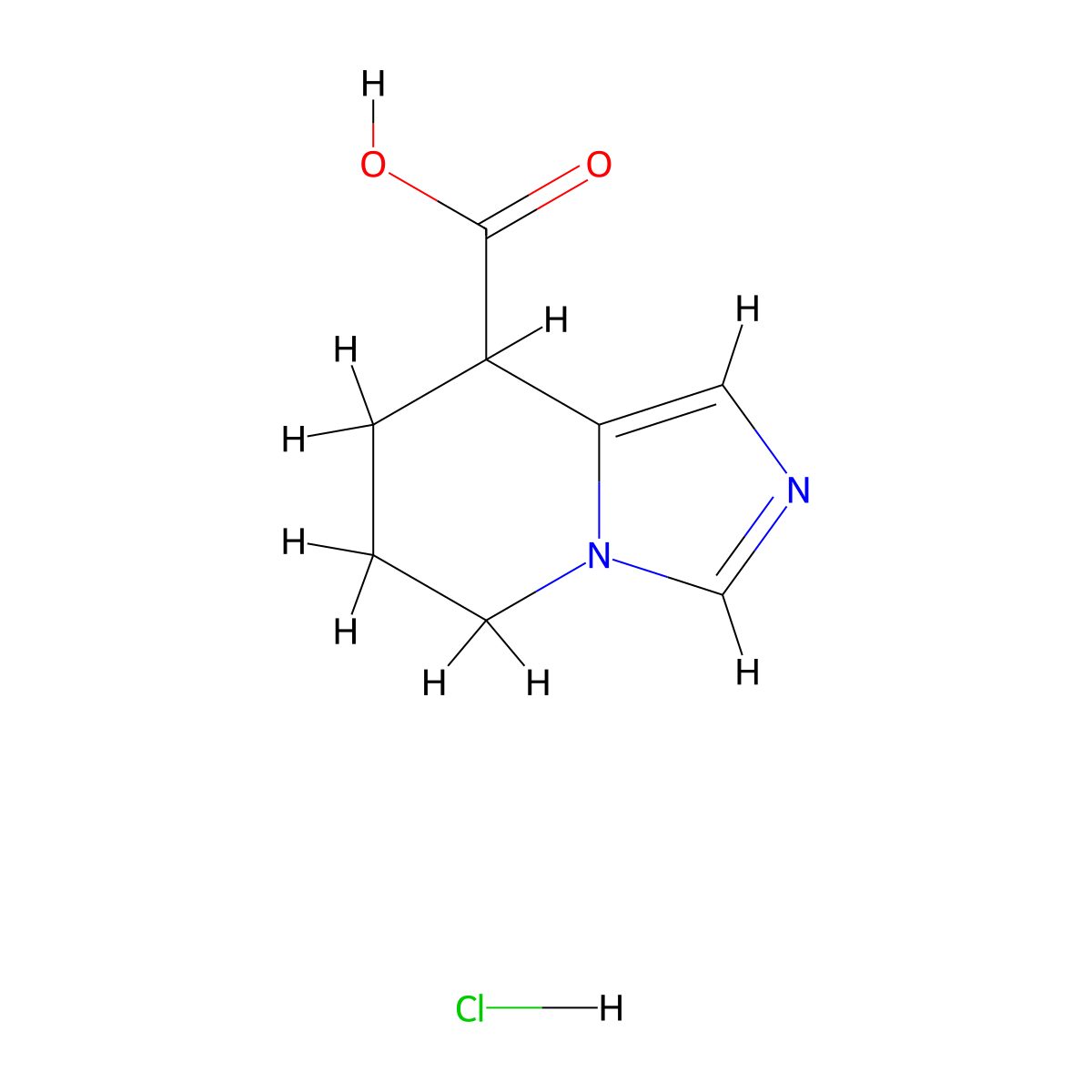 5H,6H,7H,8H-imidazo[1,5-a]pyridine-8-carboxylicacidhydrochloride molecular structure, CAS 2803861-41-6