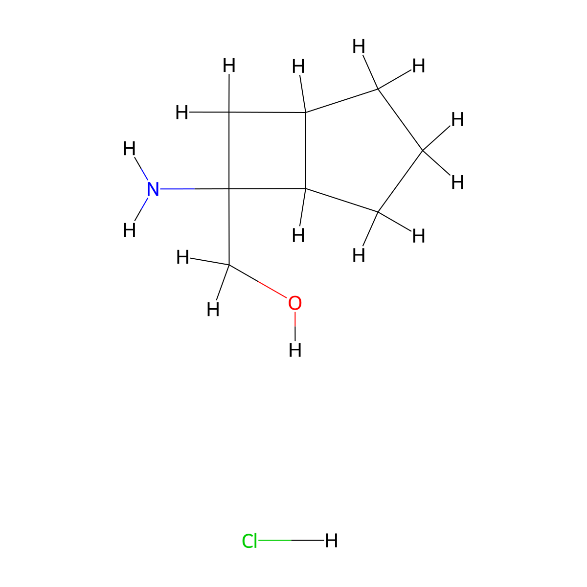 {6-Aminobicyclo[3.2.0]heptan-6-yl}methanolhydrochloride molecular structure, CAS 2803861-50-7