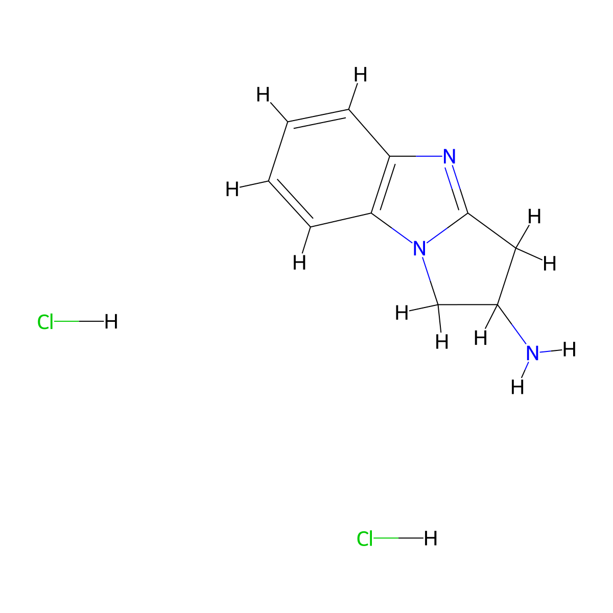 2,7-Diazatricyclo[6.4.0.0,2,6]dodeca-1(12),6,8,10-tetraen-4-amine dihydrochloride molecular structure, CAS 2803861-86-9