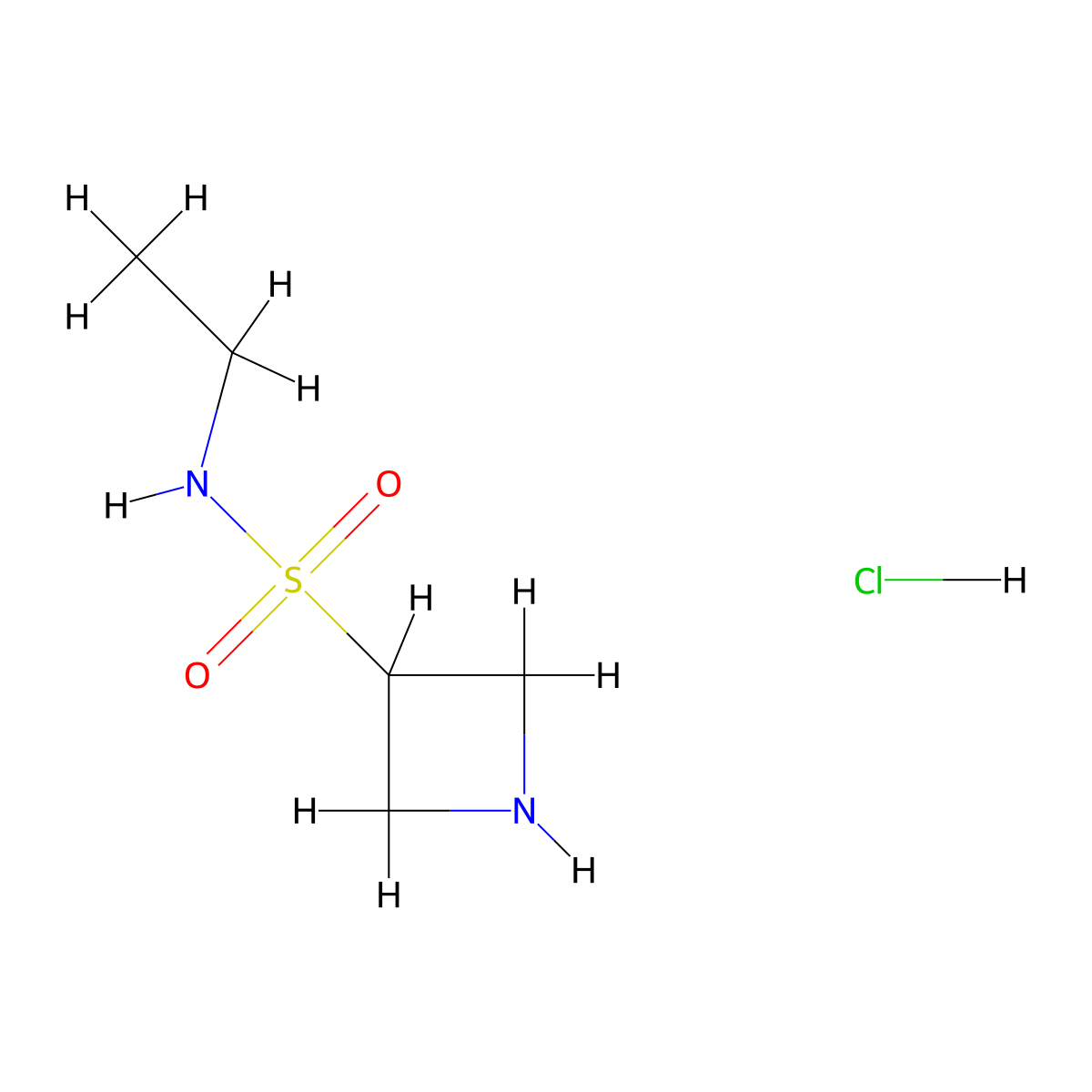 N-ethylazetidine-3-sulfonamide hydrochloride molecular structure, CAS 2803861-99-4