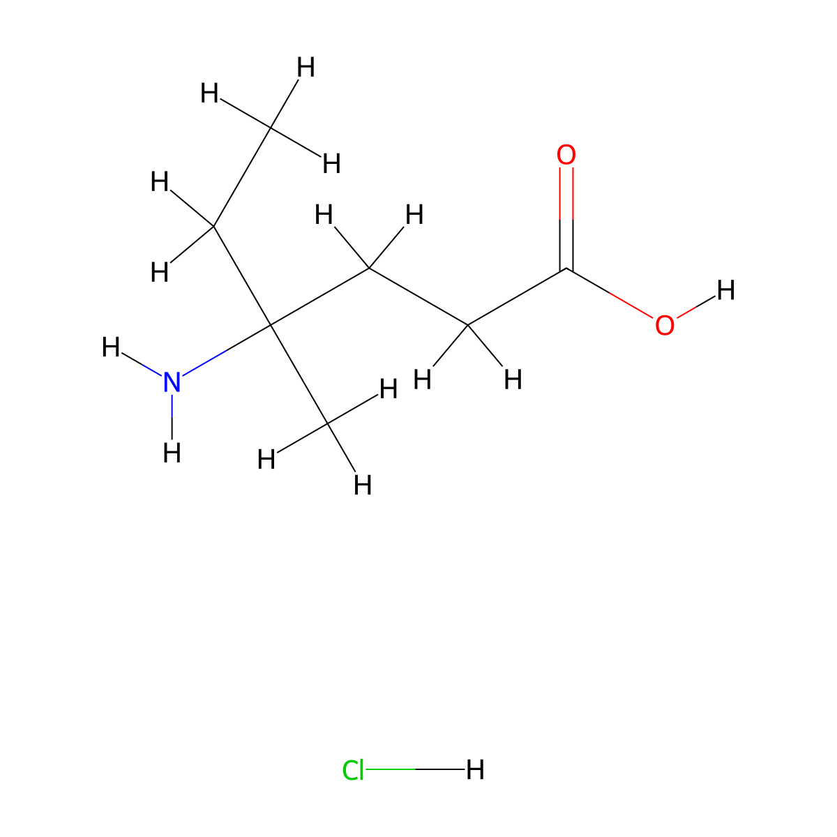 4-Amino-4-methylhexanoicacidhydrochloride molecular structure, CAS 2803862-03-3