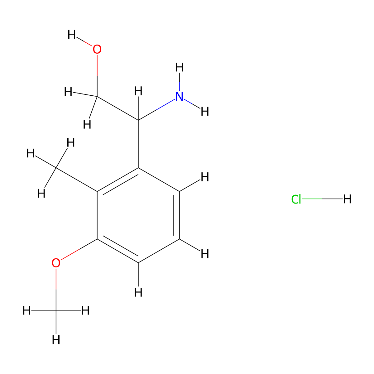 2-Amino-2-(3-methoxy-2-methylphenyl)ethan-1-olhydrochloride molecular structure, CAS 2803862-56-6