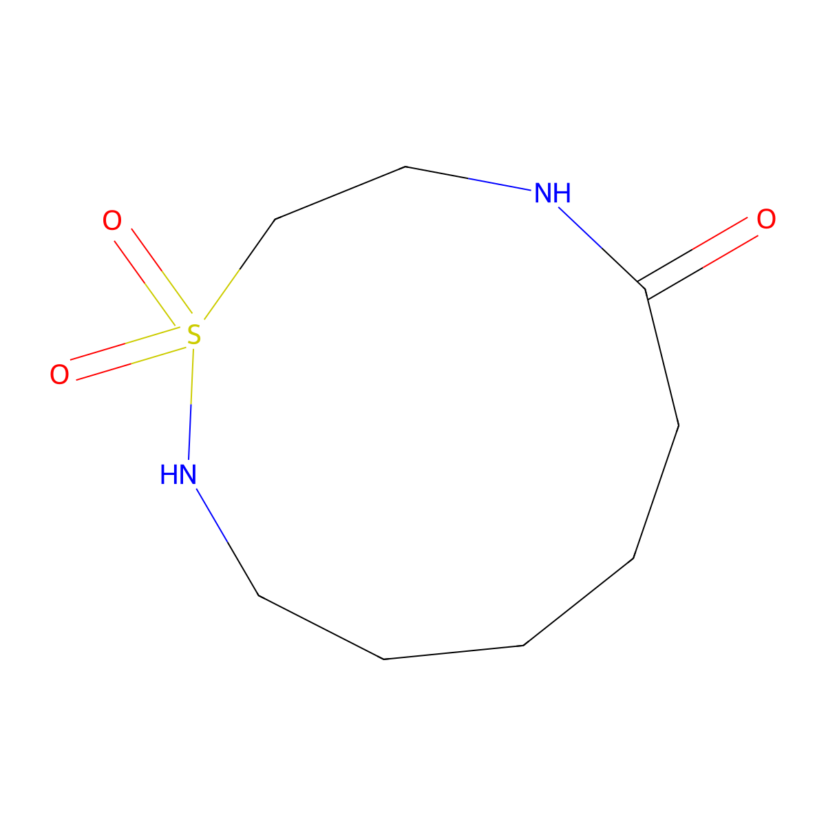 1lambda6-Thia-2,9-diazacycloundecane-1,1,8-trione molecular structure, CAS 2803862-63-5