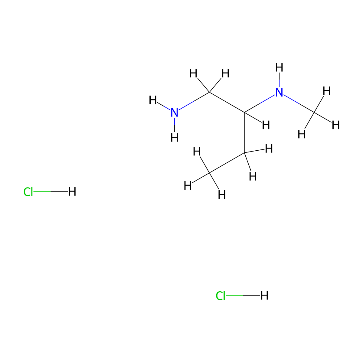 (1-Aminobutan-2-yl)(methyl)amine dihydrochloride molecular structure, CAS 2803862-85-1