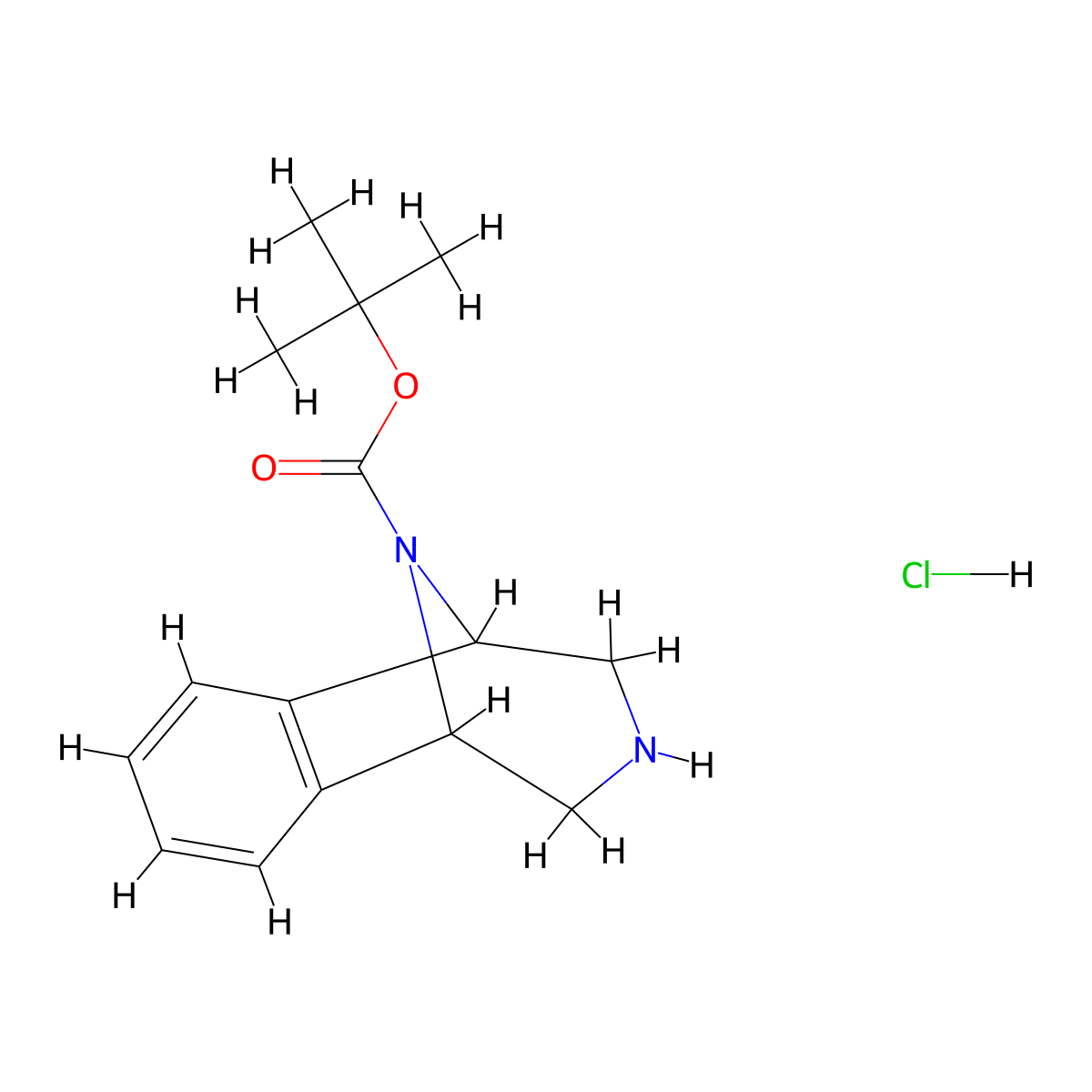 Tert-butyl10,12-diazatricyclo[6.3.1.0,2,7]dodeca-2,4,6-triene-12-carboxylatehydrochloride molecular structure, CAS 2803863-16-1