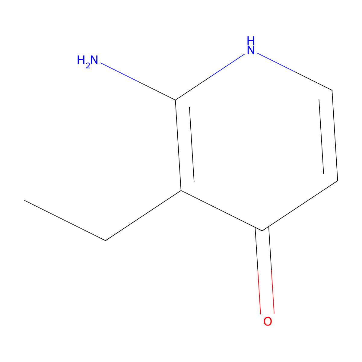 2-Amino-3-ethylpyridin-4-ol molecular structure, CAS 2803863-17-2