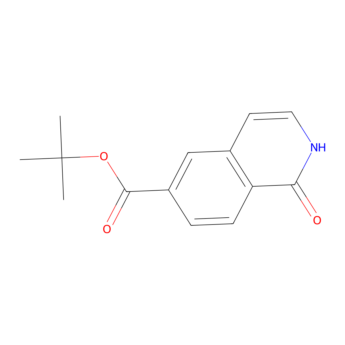 Tert-butyl 1-hydroxyisoquinoline-6-carboxylate molecular structure, CAS 2803863-23-0