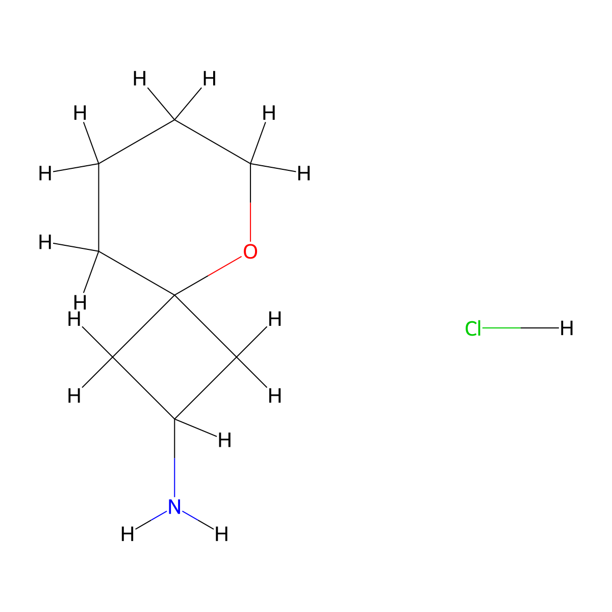 5-Oxaspiro(3.5)nonan-2-amine hydrochloride molecular structure, CAS 2803863-28-5