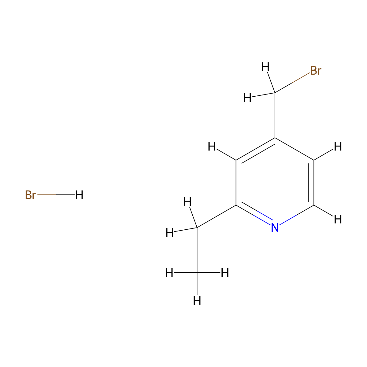 4-(Bromomethyl)-2-ethylpyridinehydrobromide molecular structure, CAS 2803863-31-0
