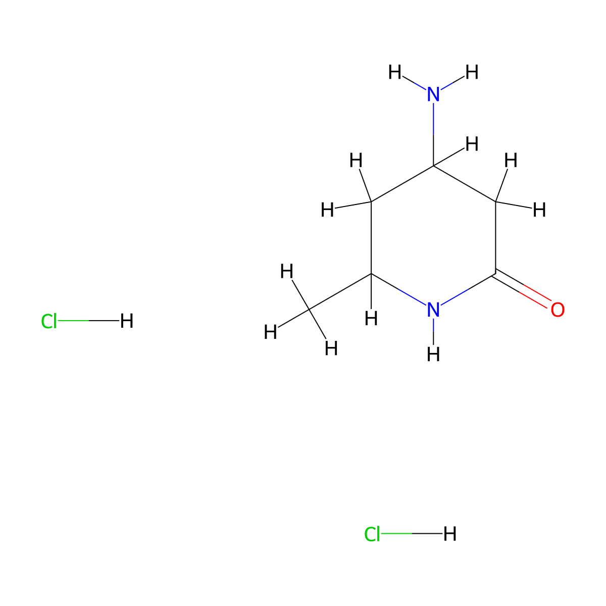 4-Amino-6-methylpiperidin-2-onedihydrochloride molecular structure, CAS 2803863-80-9