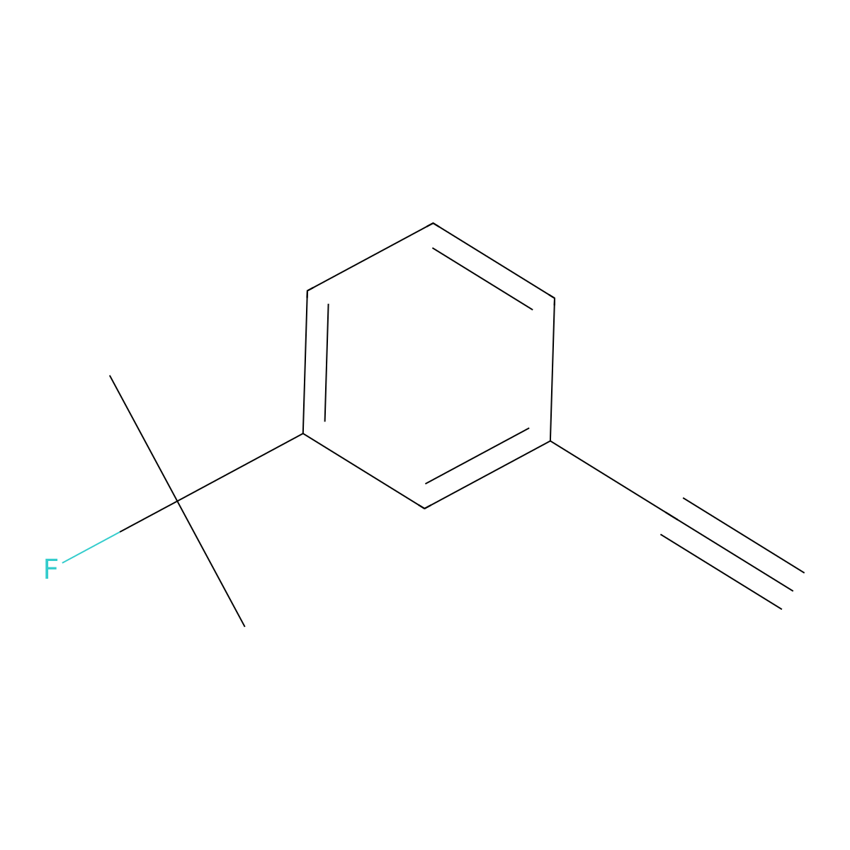 1-Ethynyl-3-(2-fluoropropan-2-yl)benzene molecular structure, CAS 2803864-40-4