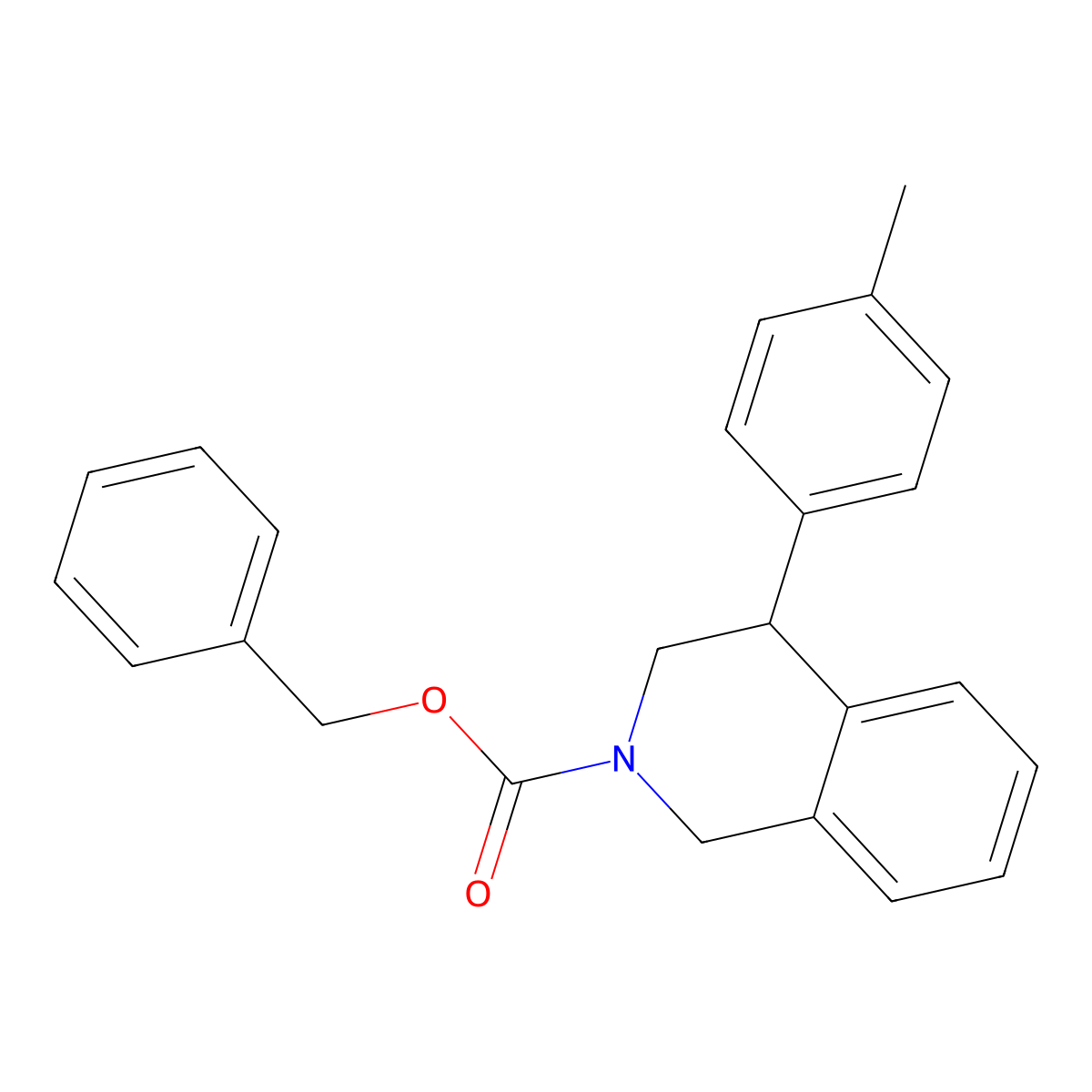 Benzyl 4-(4-methylphenyl)-1,2,3,4-tetrahydroisoquinoline-2-carboxylate molecular structure, CAS 2803864-48-2