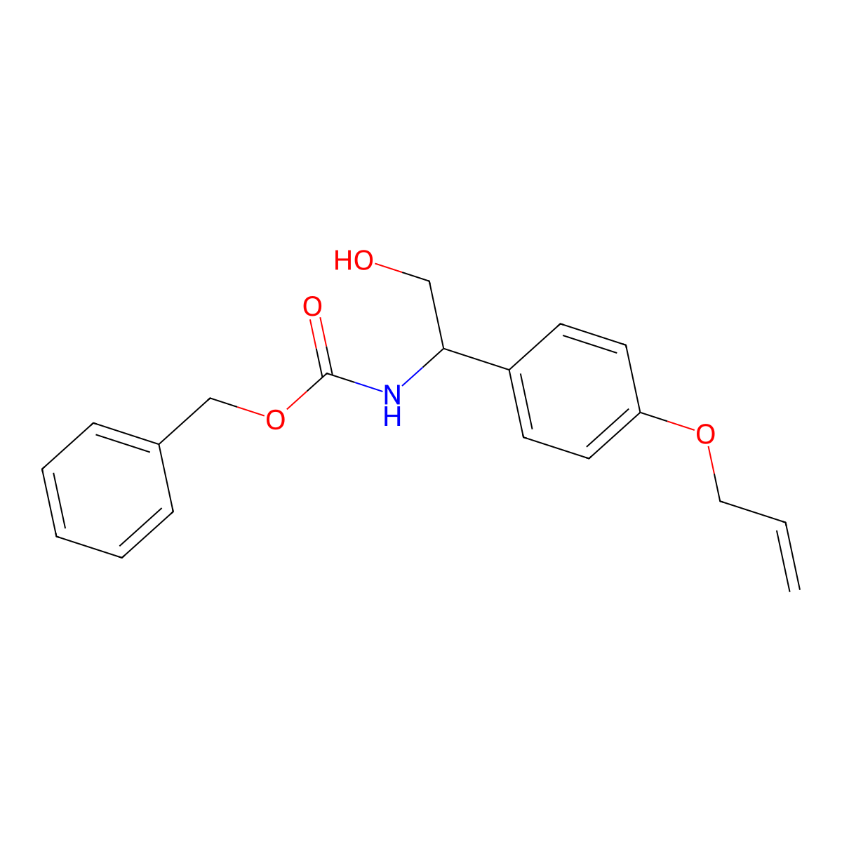 benzyl N-{2-hydroxy-1-[4-(prop-2-en-1-yloxy)phenyl]ethyl}carbamate molecular structure, CAS 2803864-49-3