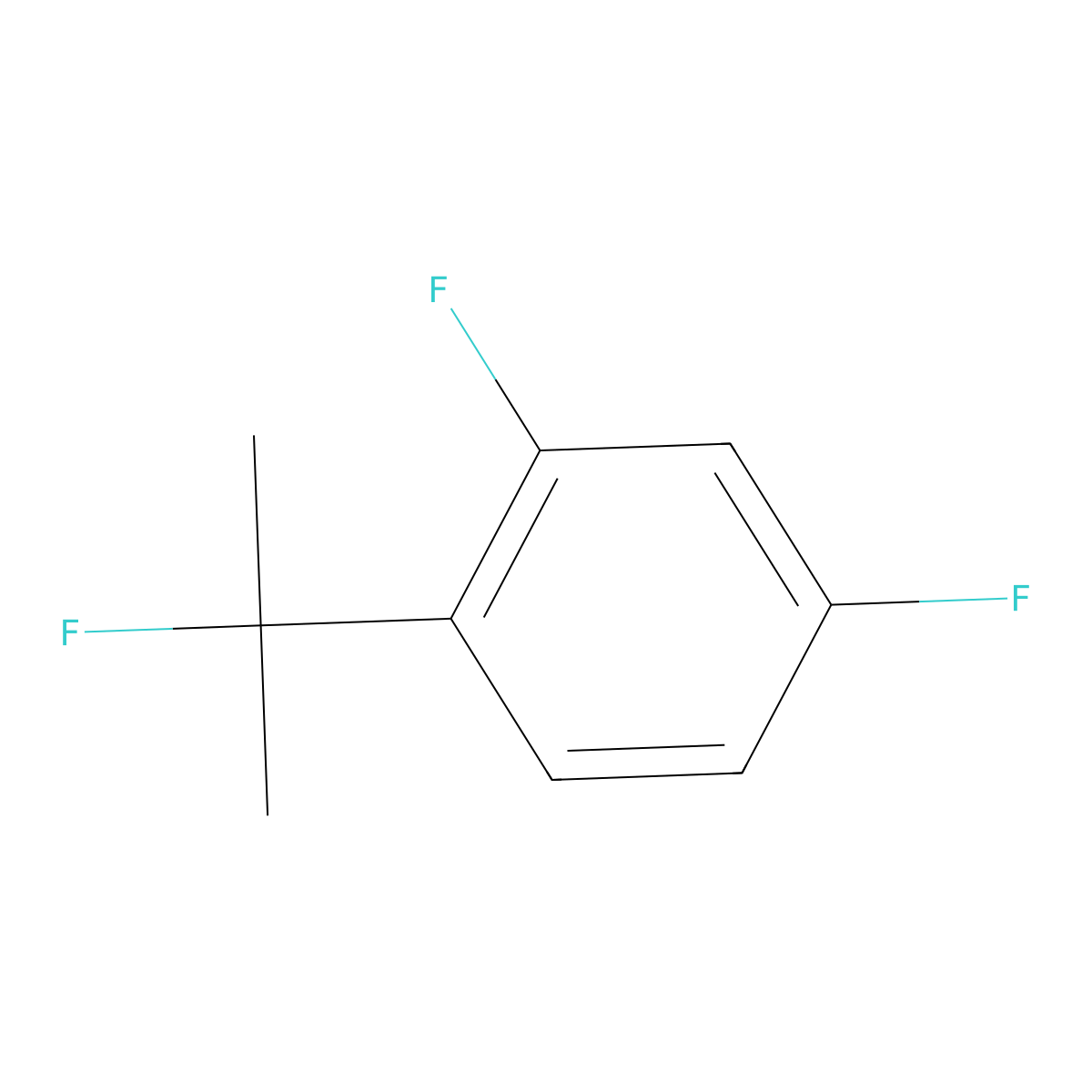 2,4-Difluoro-1-(2-fluoropropan-2-yl)benzene molecular structure, CAS 2803864-60-8