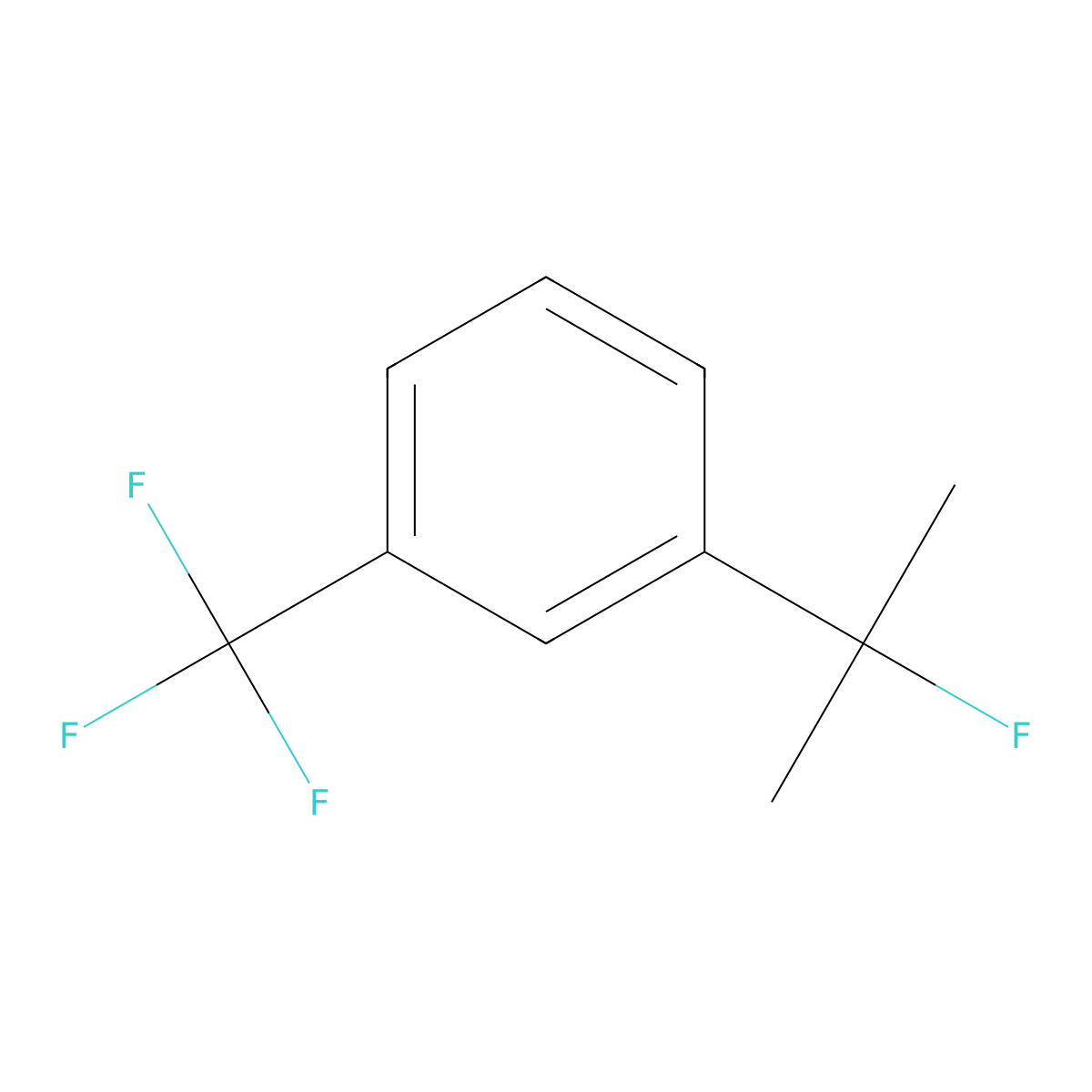 1-(2-Fluoropropan-2-yl)-3-(trifluoromethyl)benzene molecular structure, CAS 2803864-68-6