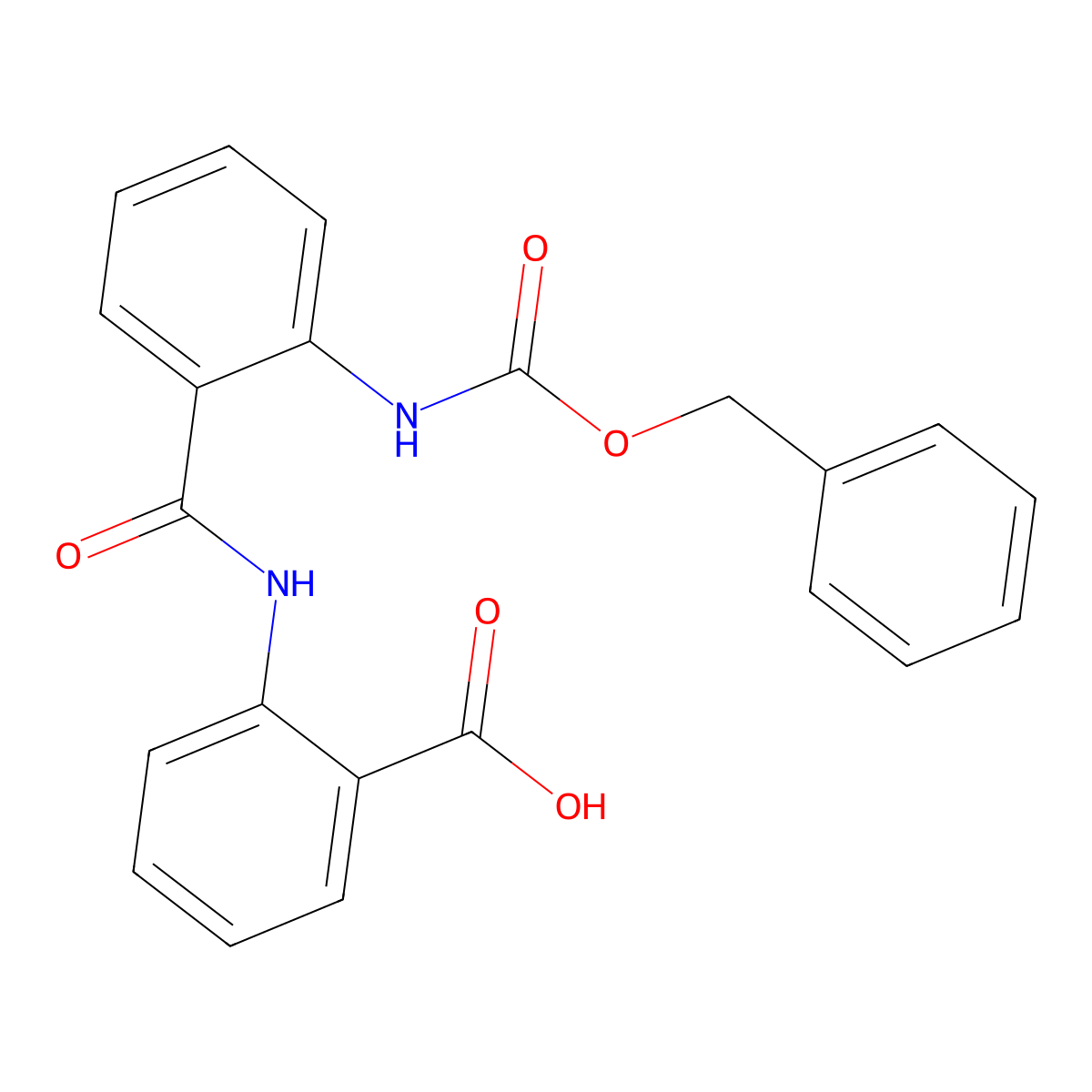 2-(2-{[(Benzyloxy)carbonyl]amino}benzamido)benzoic acid molecular structure, CAS 2803865-52-1